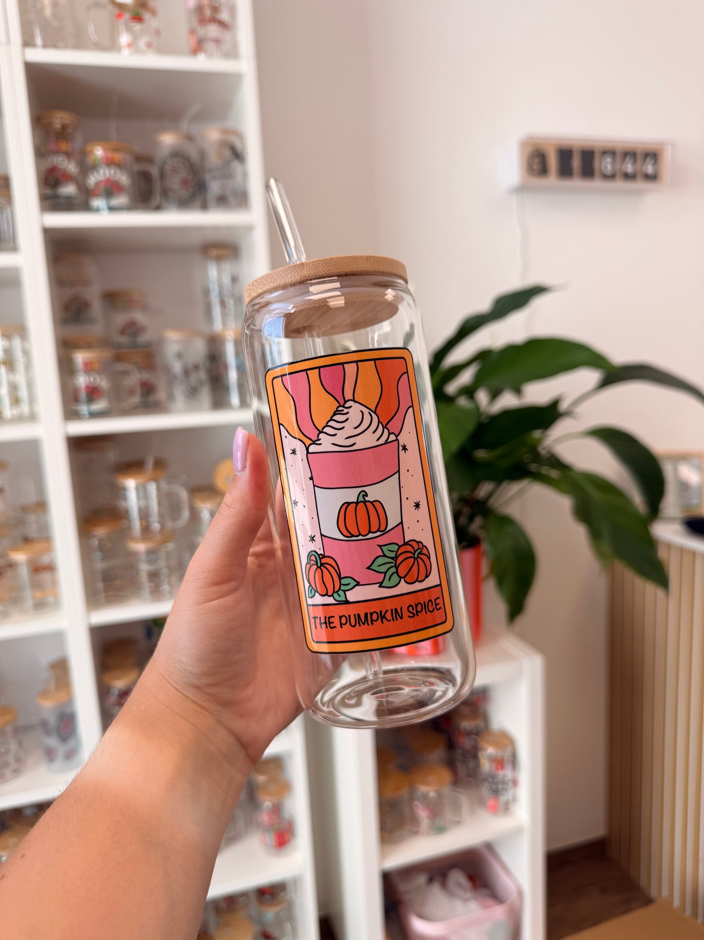 Glass Cup "Pumpkin Spice“ 20oz