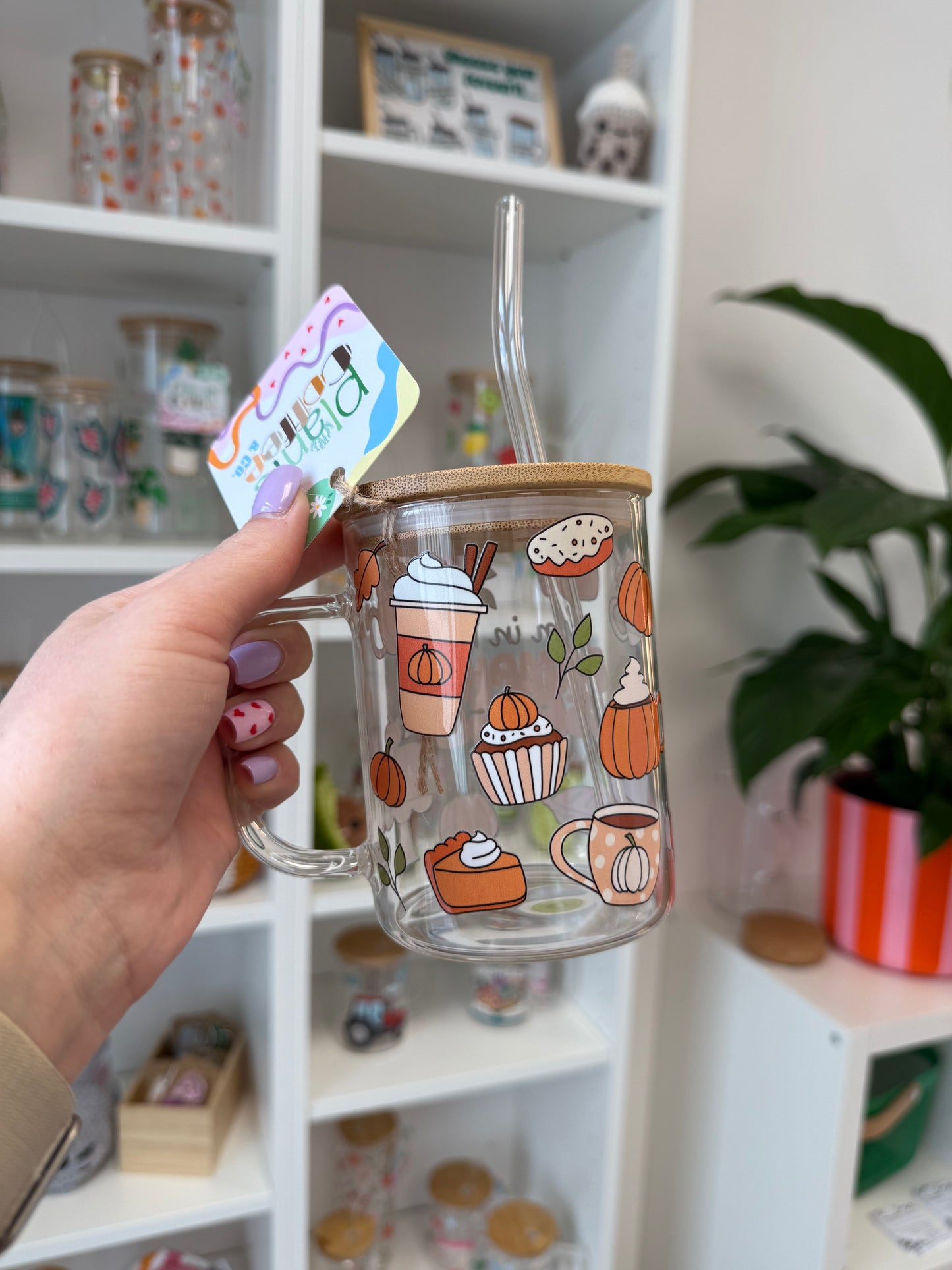 Glass Mug "Pumpkin Spice Era" 17oz