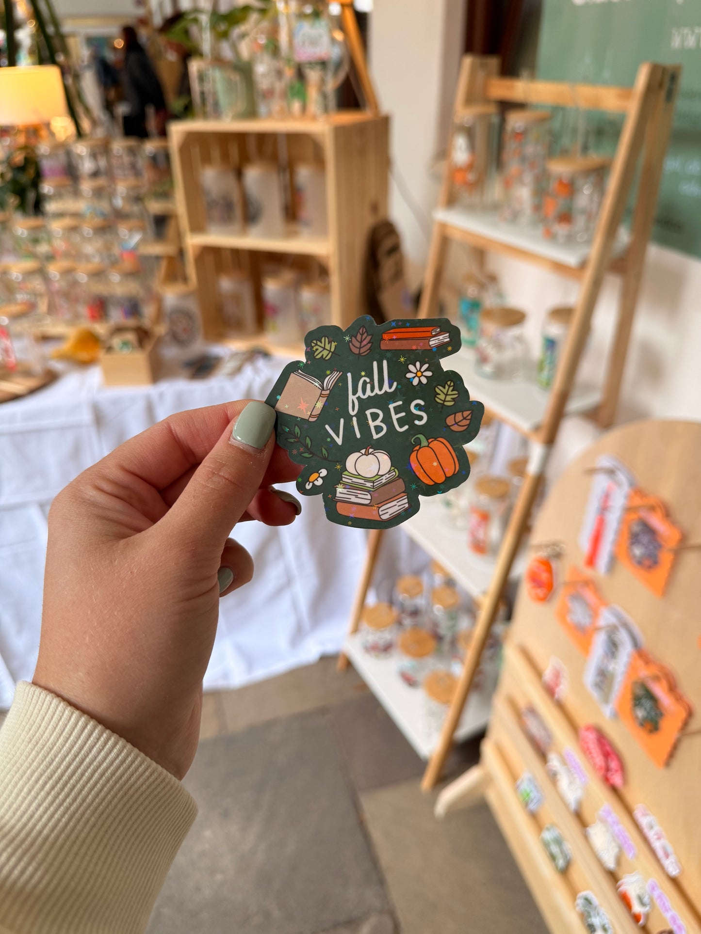 Sticker "Fall Vibes" grün