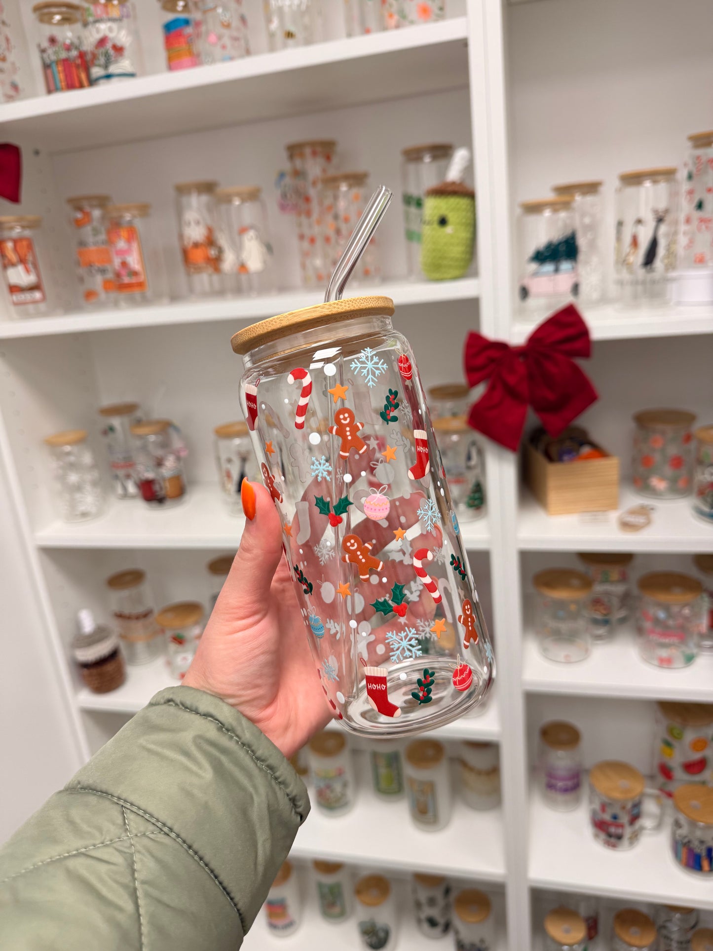 Glass Cup "Christmas Time“ doppelwandig 16oz