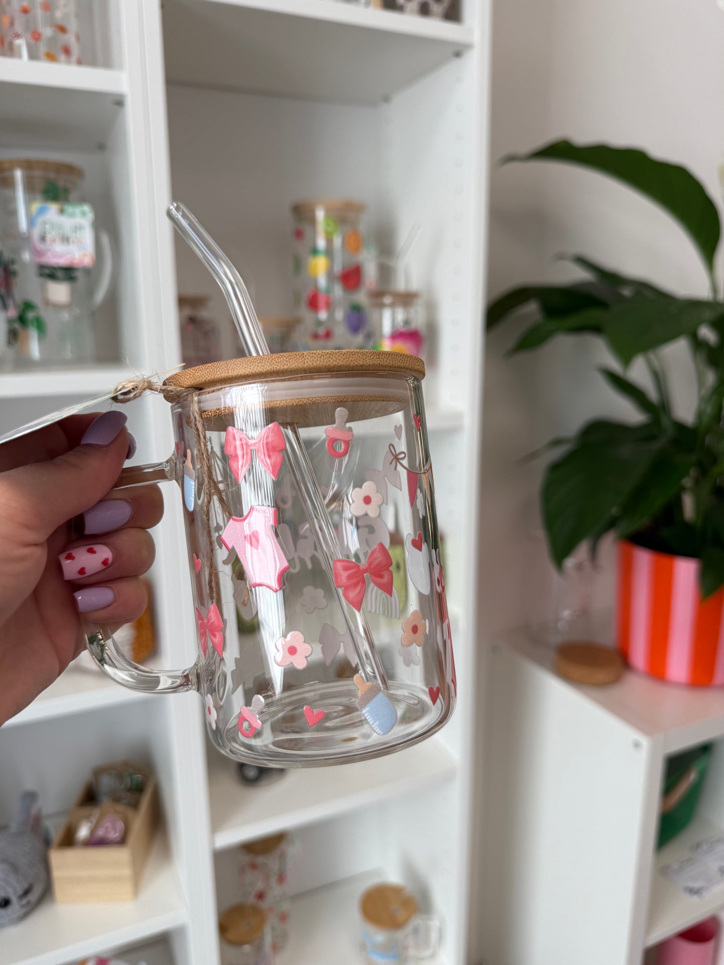 Glass Mug "Girlmom" 17oz