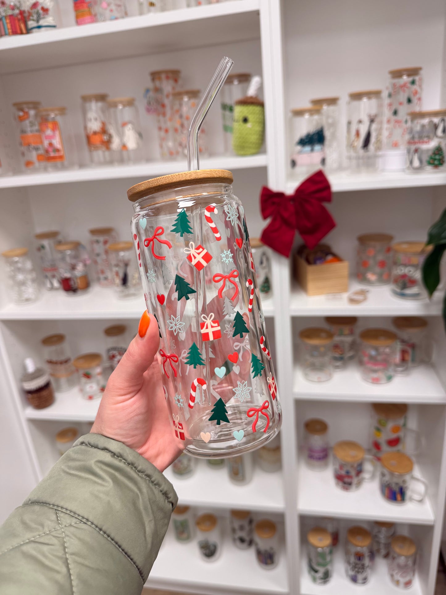 Glass Cup "Winter World“ doppelwandig 16oz