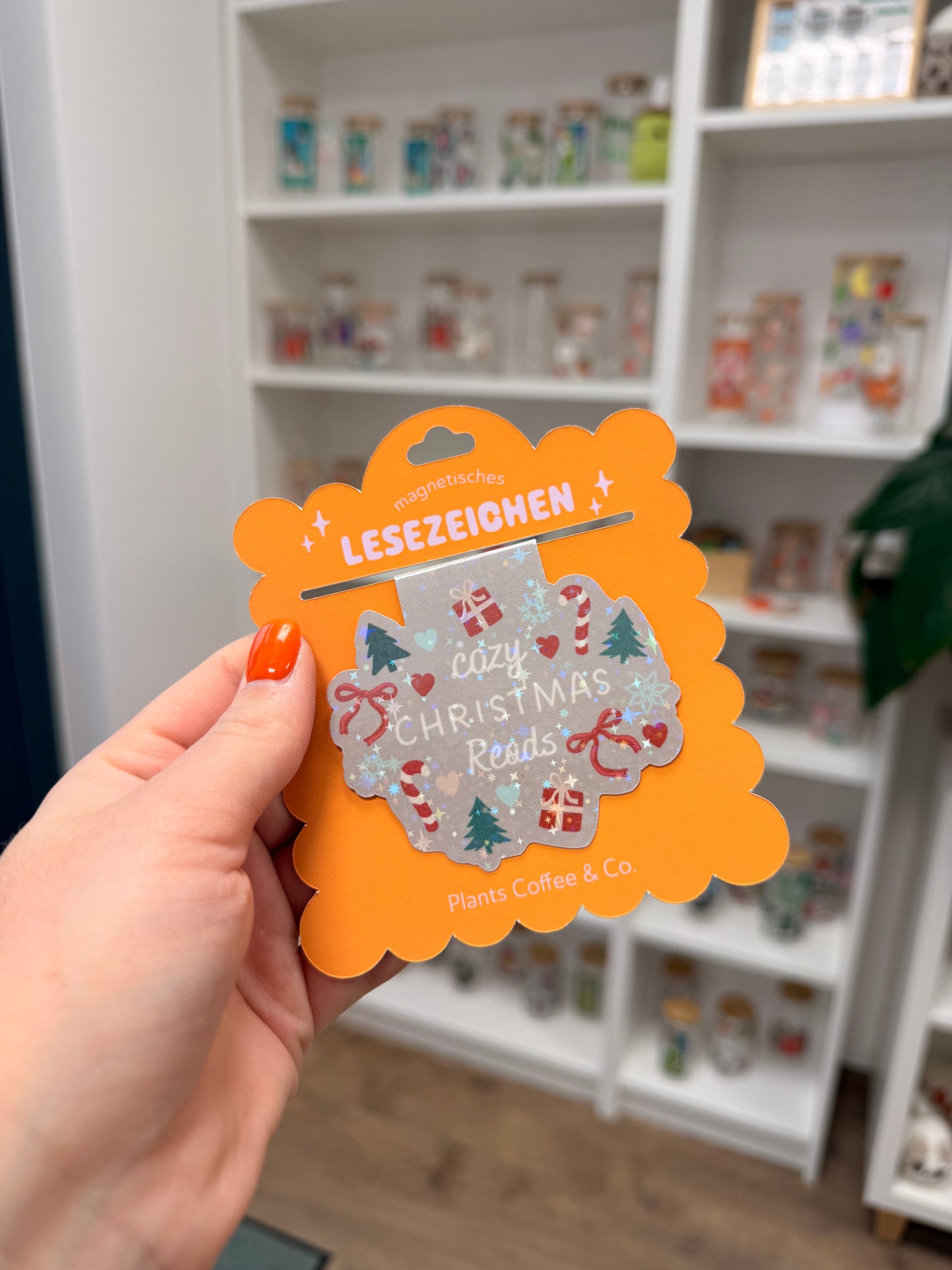 Magnetisches Lesezeichen "Cozy Christmas Reads"