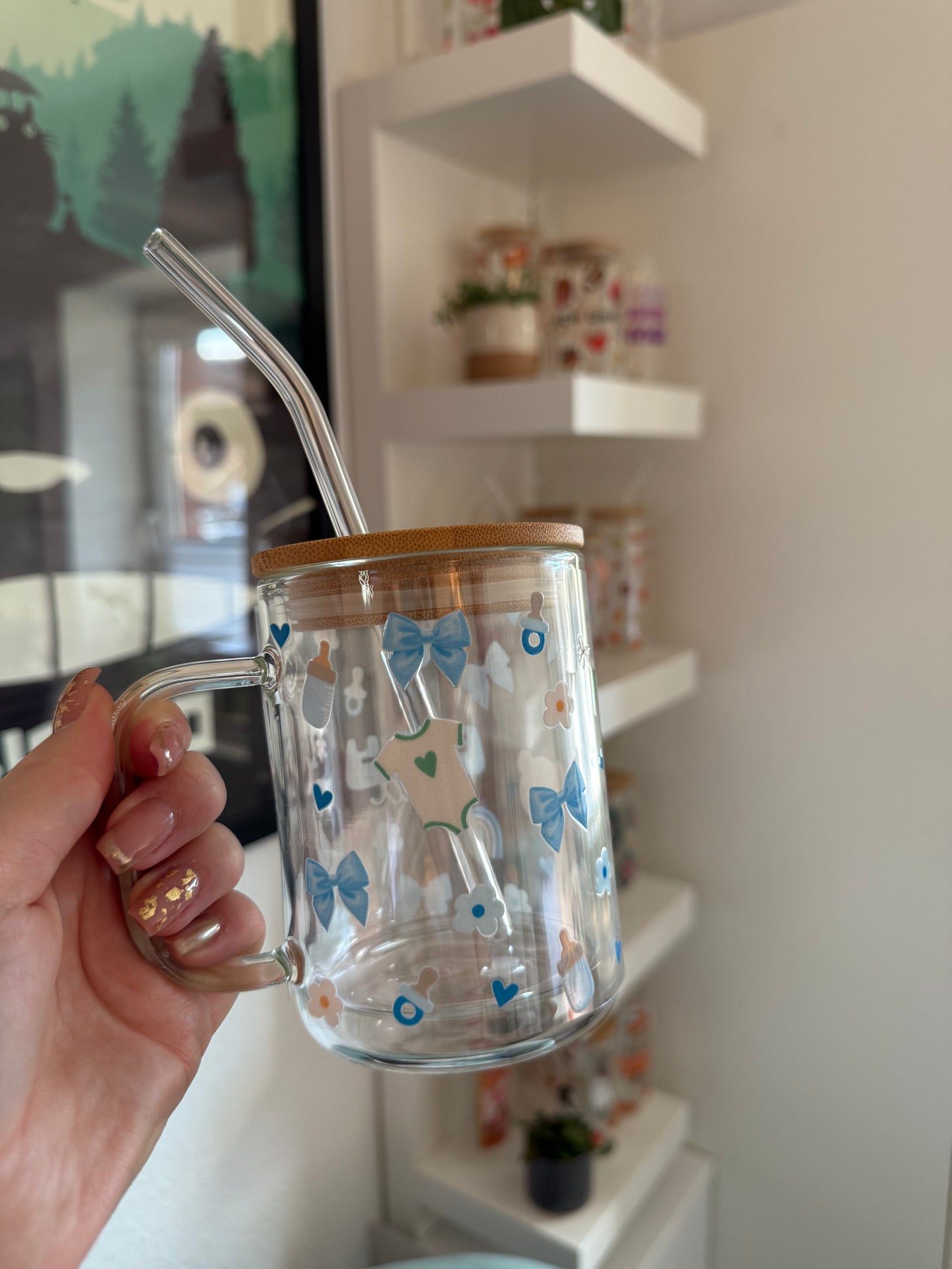 Glass Mug "Boydad" doppelwandig 15oz