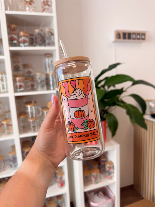Glass Cup "Pumpkin Spice“ 20oz