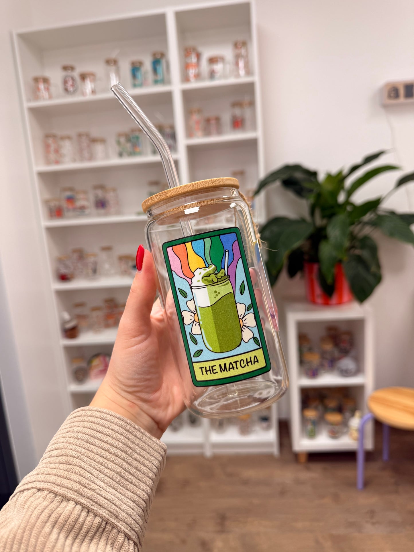 Glass Cup "The Matcha“ 16oz