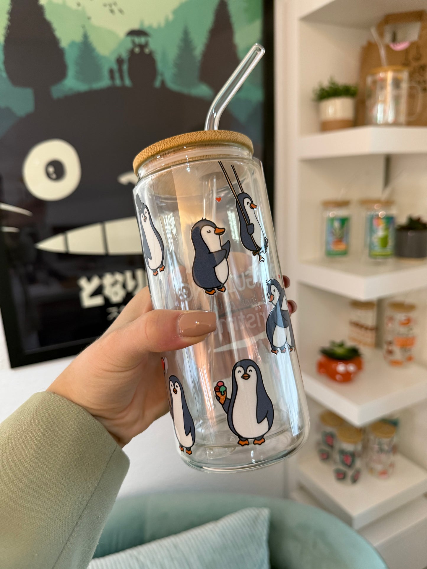 Glass Cup "Penguin“ doppelwandig 16oz