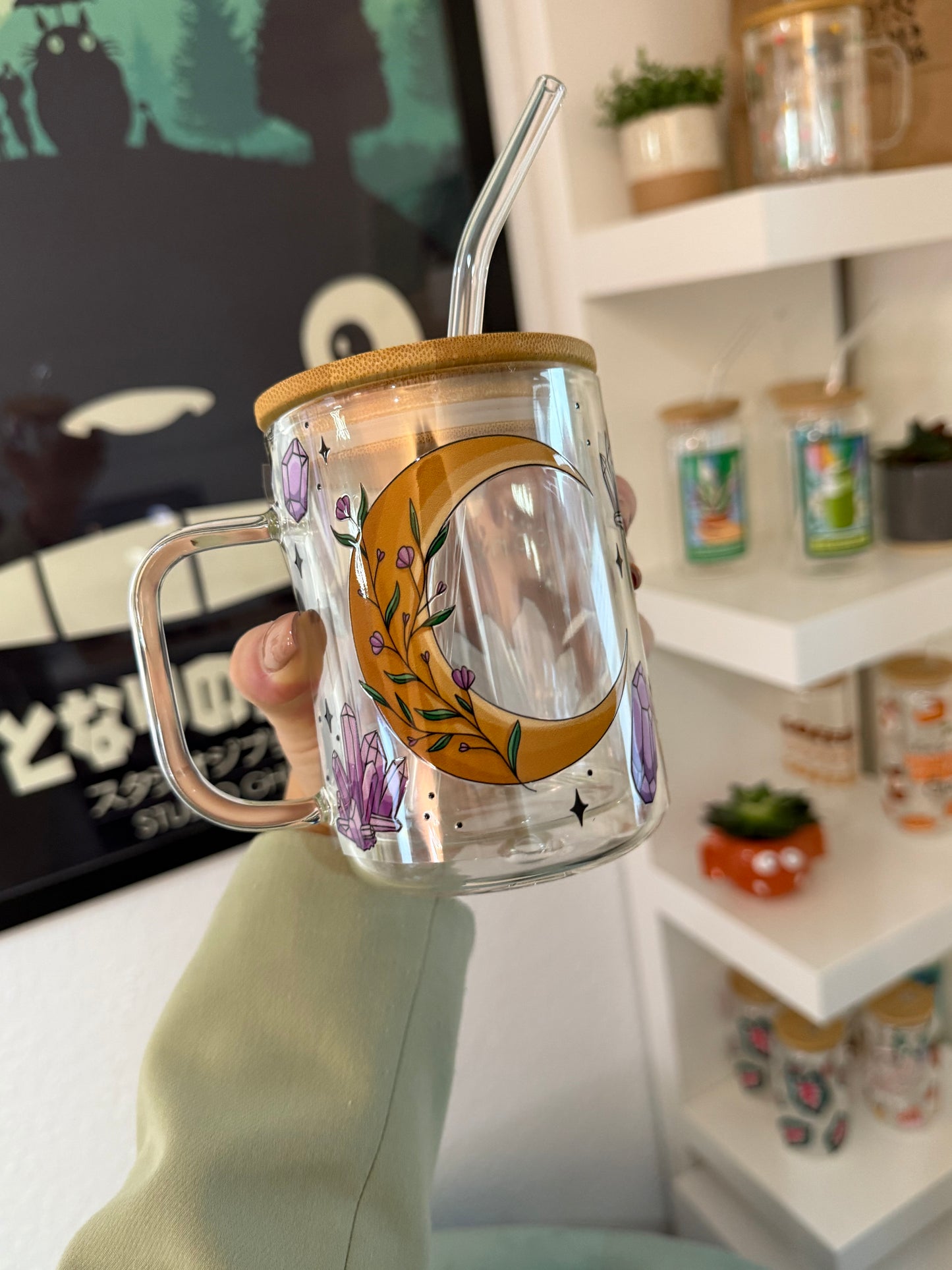 Glass Mug "Moonchild“ doppelwandig 15oz