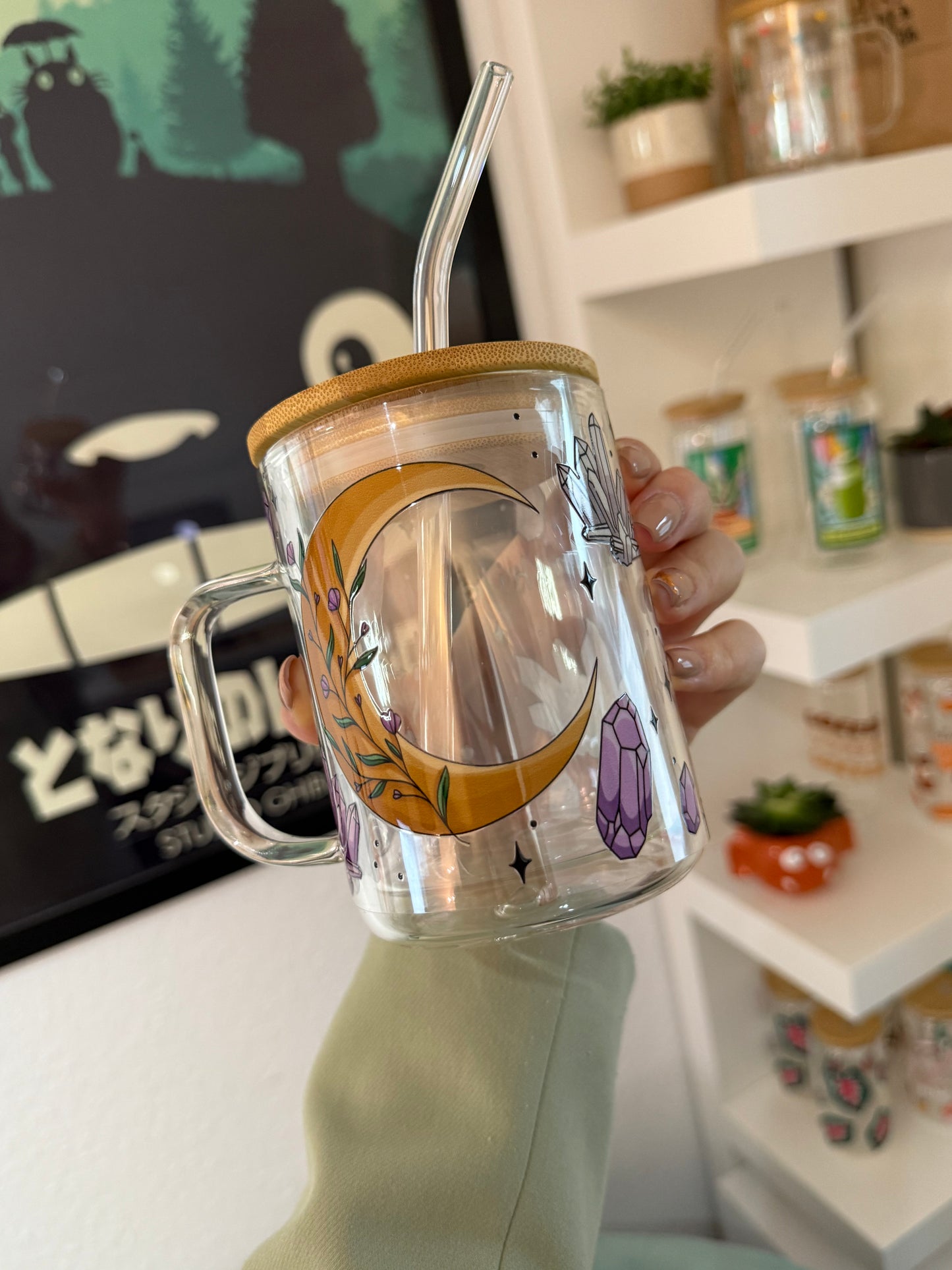 Glass Mug "Moonchild“ doppelwandig 15oz