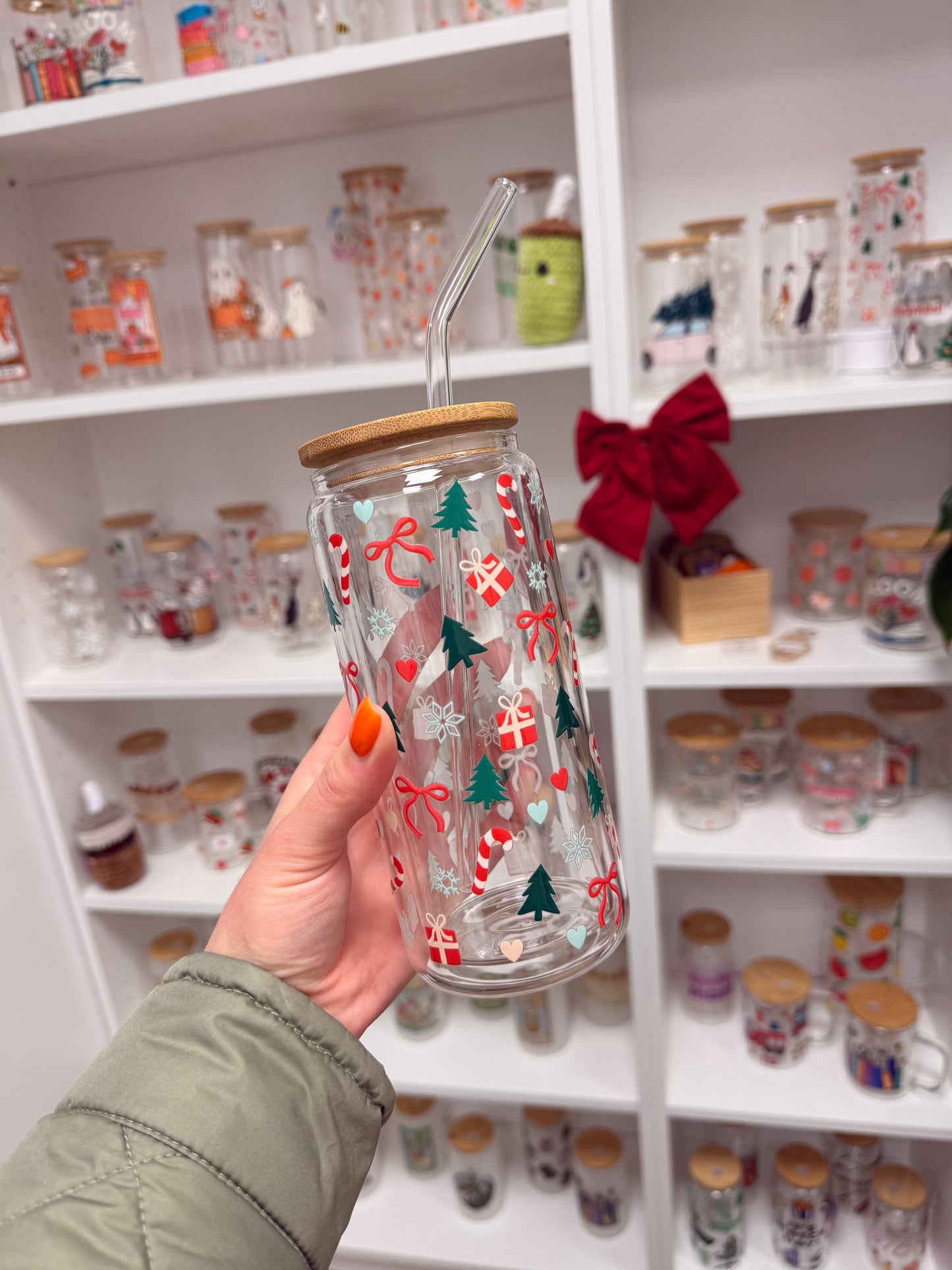 Glass Cup "Winter World“ doppelwandig 16oz