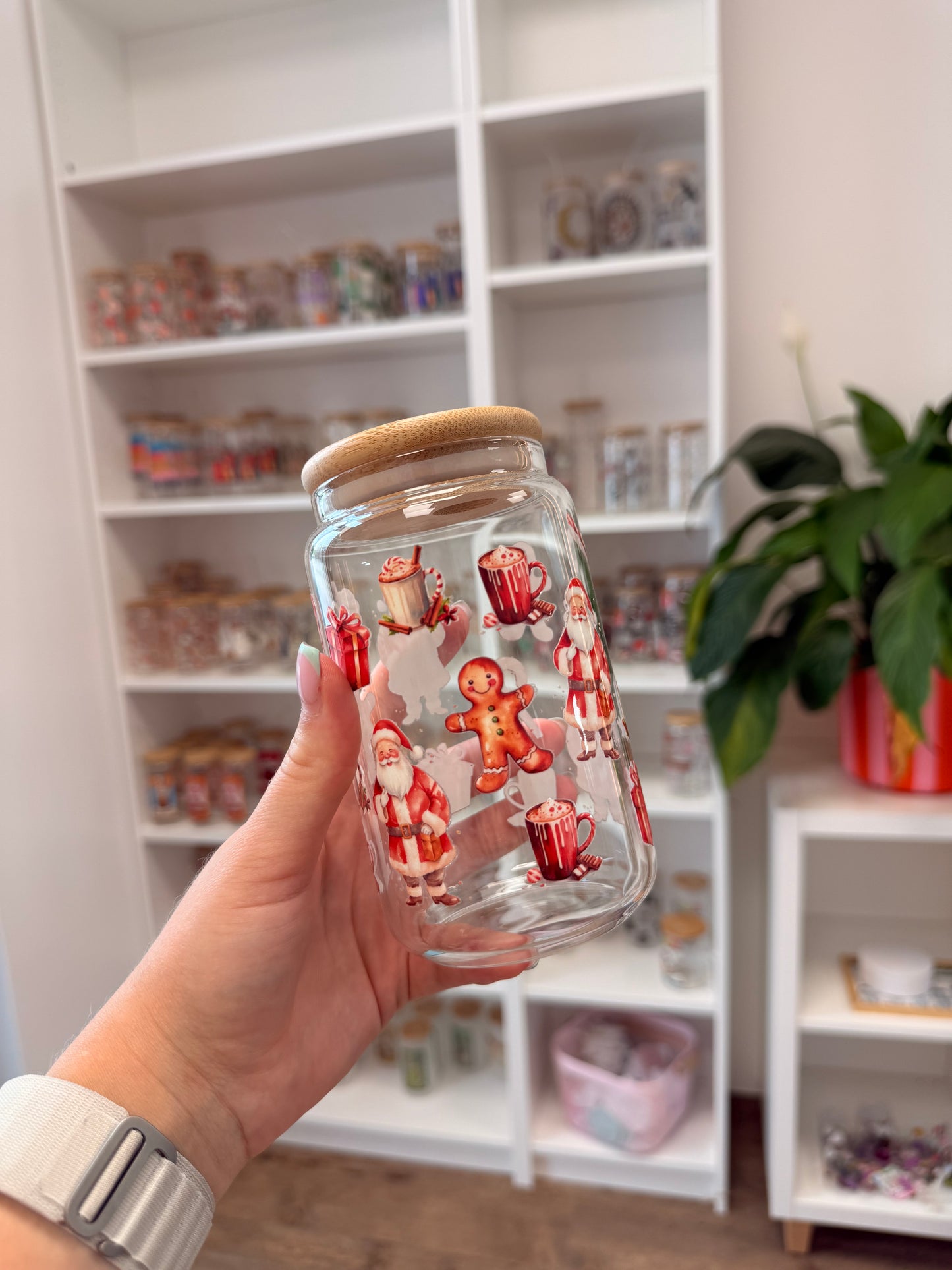 Glass Cup "Sweet X-Mas" 16oz