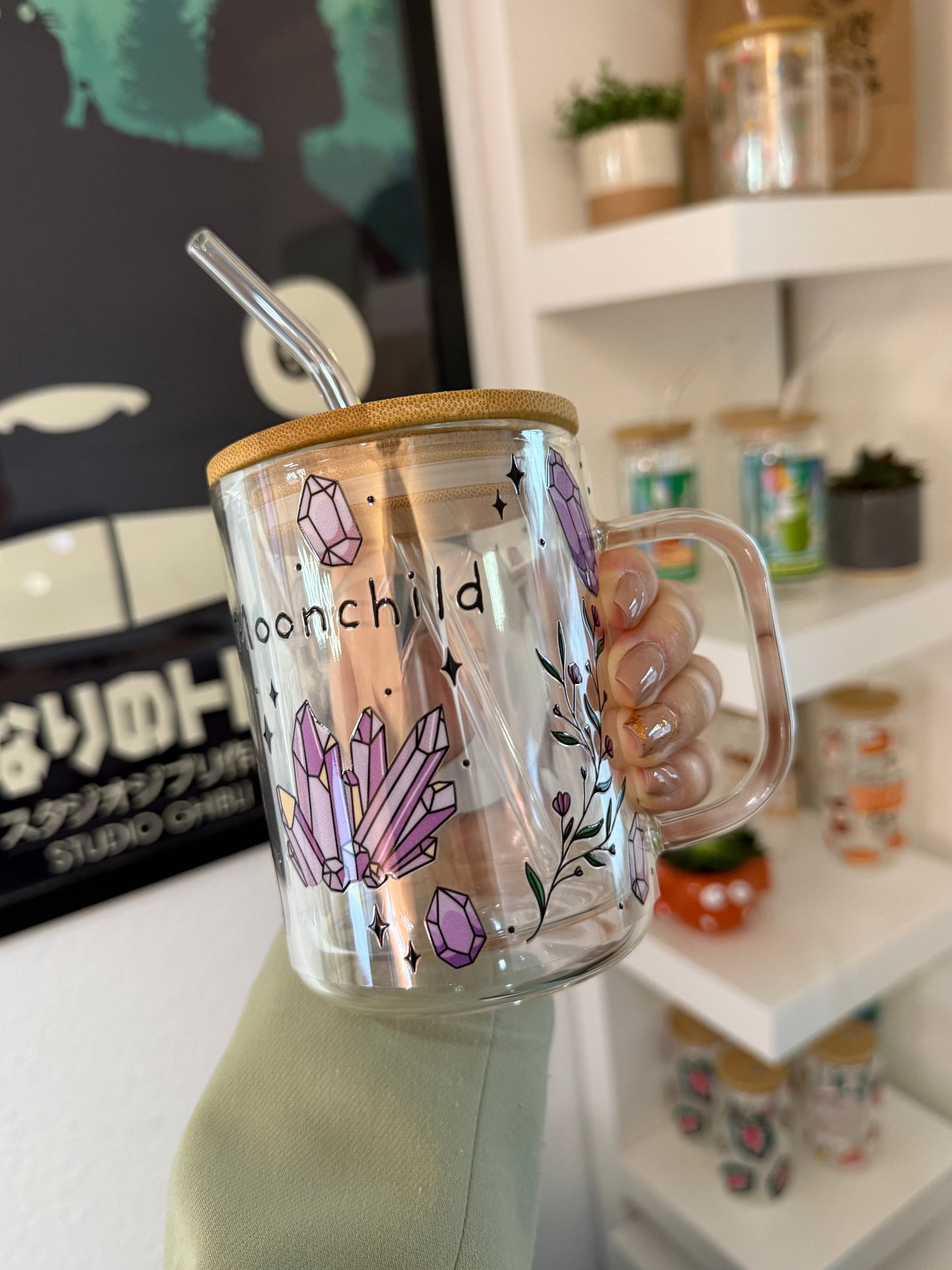 Glass Mug "Moonchild“ doppelwandig 15oz