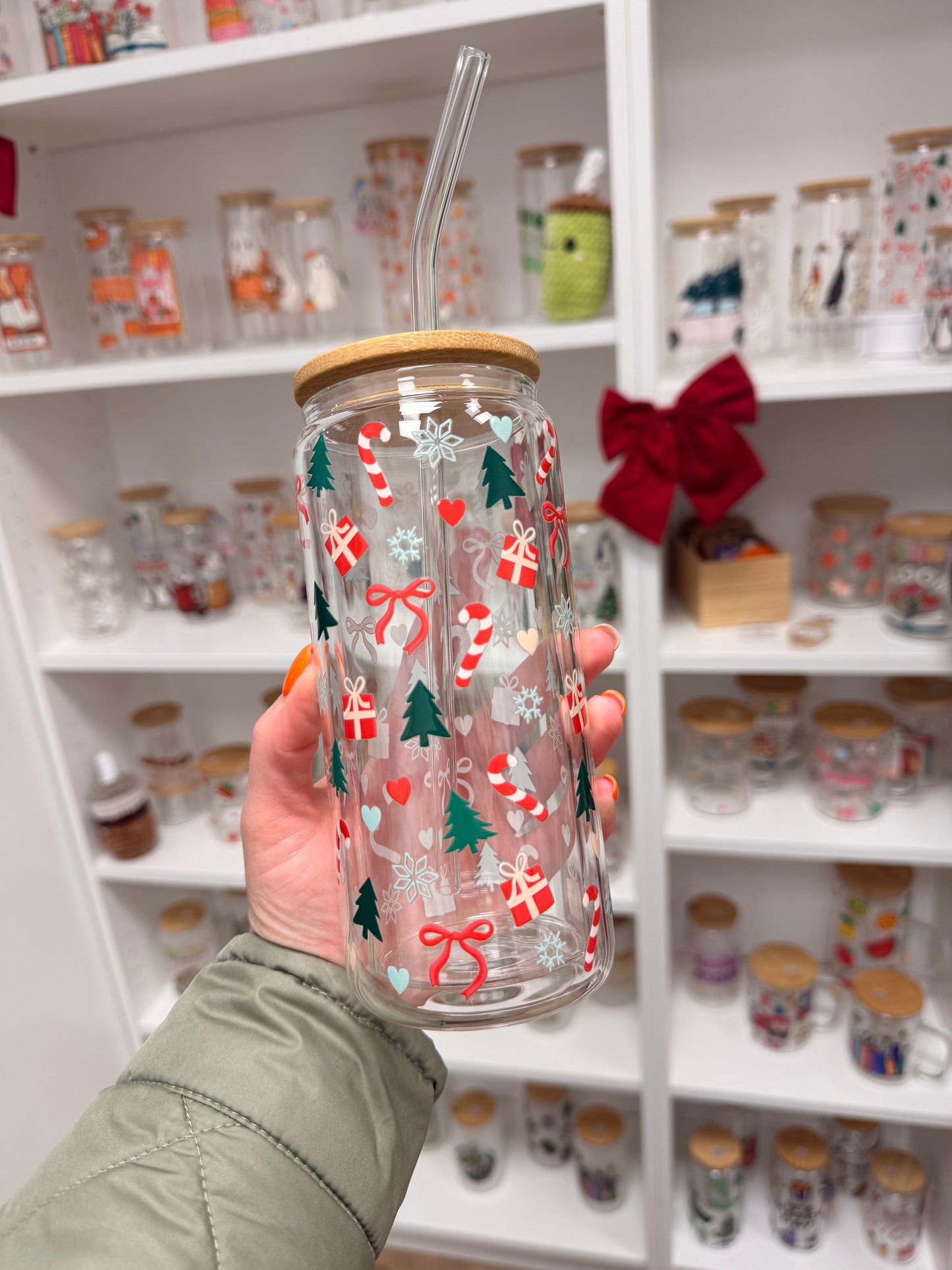 Glass Cup "Winter World“ doppelwandig 16oz