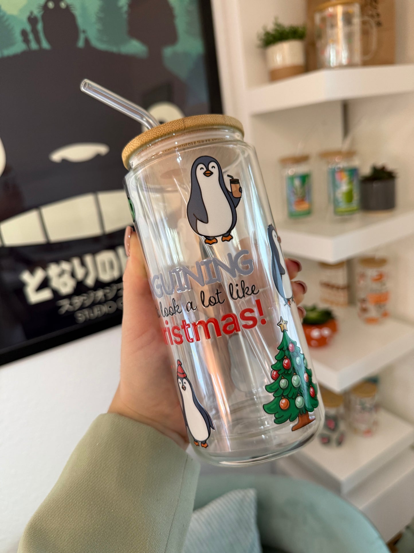 Glass Cup "Penguin“ doppelwandig 16oz