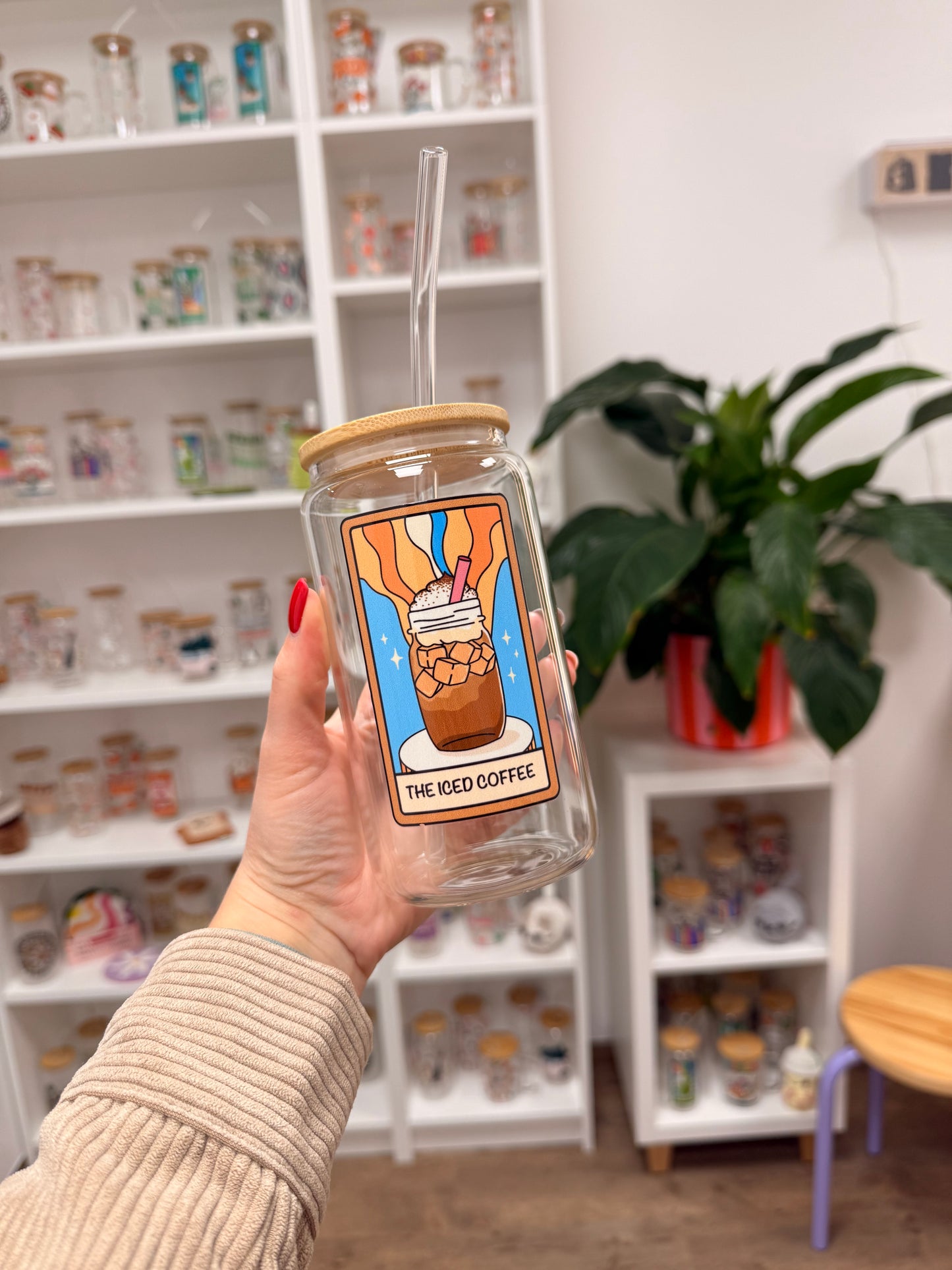 Glass Cup "The Iced Coffee“ 16oz