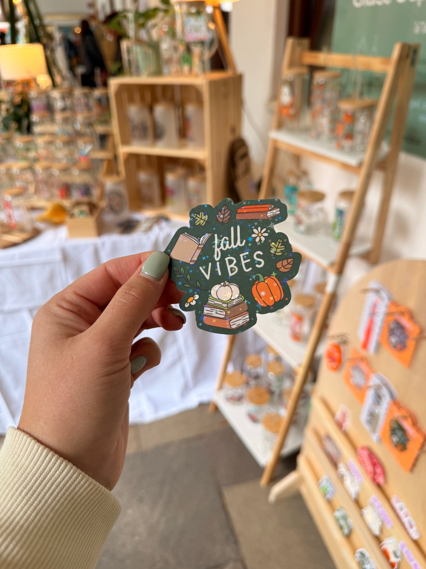 Sticker "Fall Vibes" grün