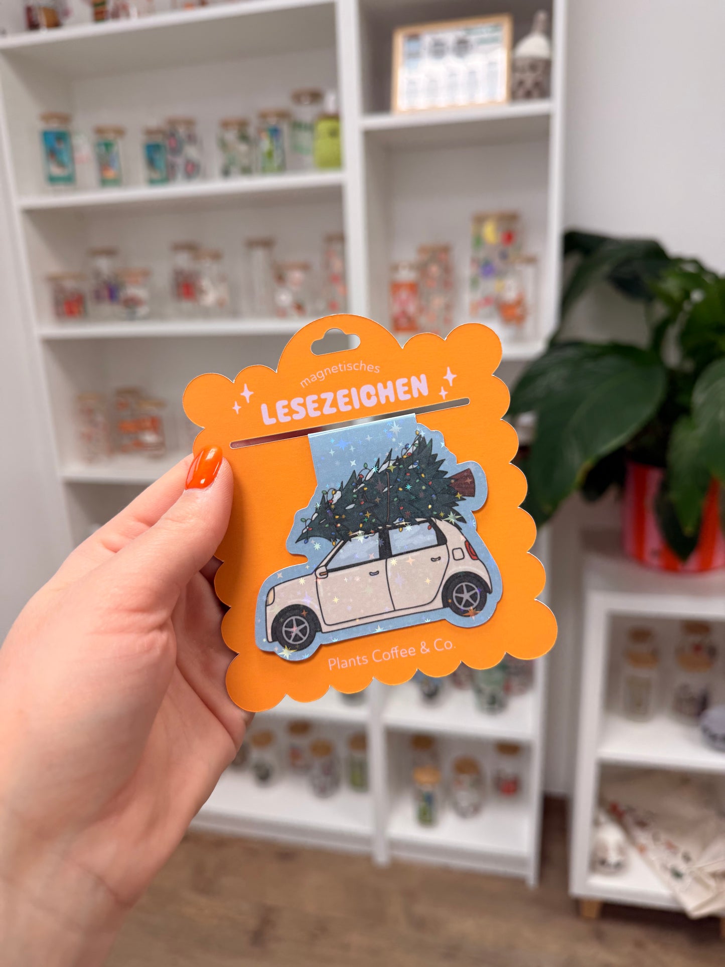 Magnetisches Lesezeichen "Christmas Car"