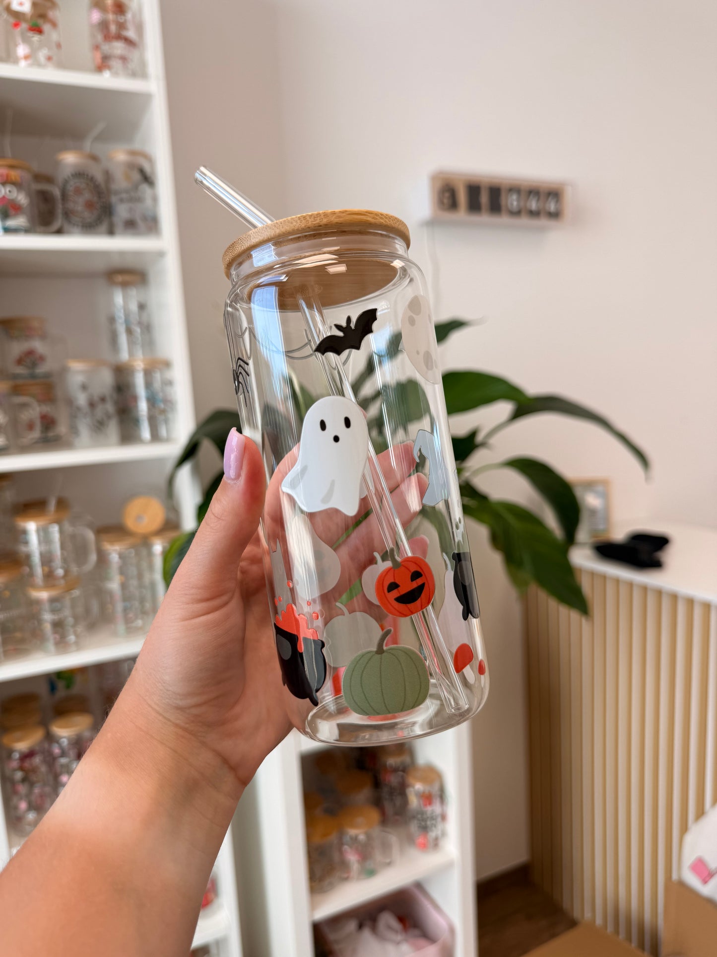 Glass Cup "Spooky“ 20oz