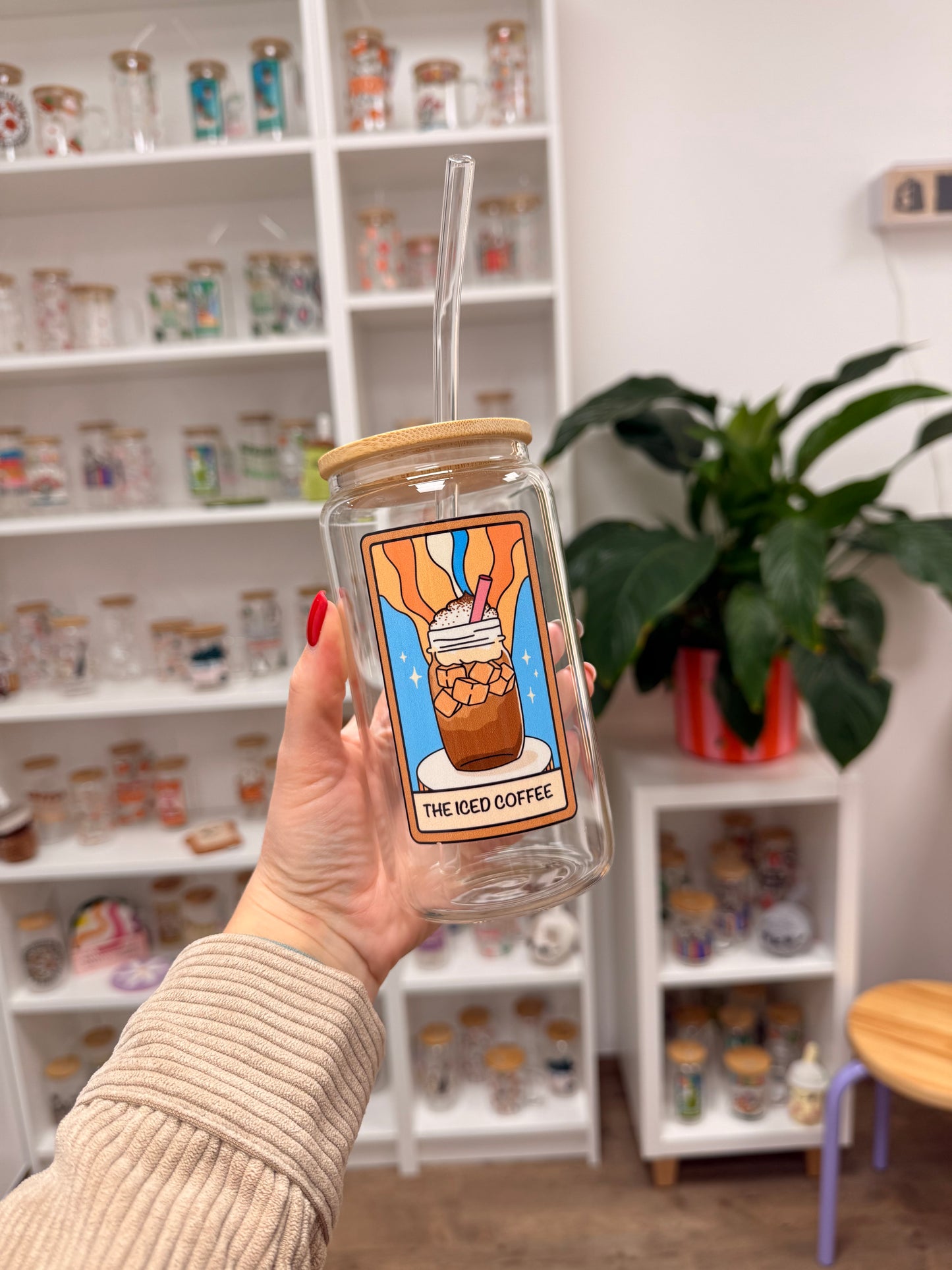 Glass Cup "The Iced Coffee“ 16oz