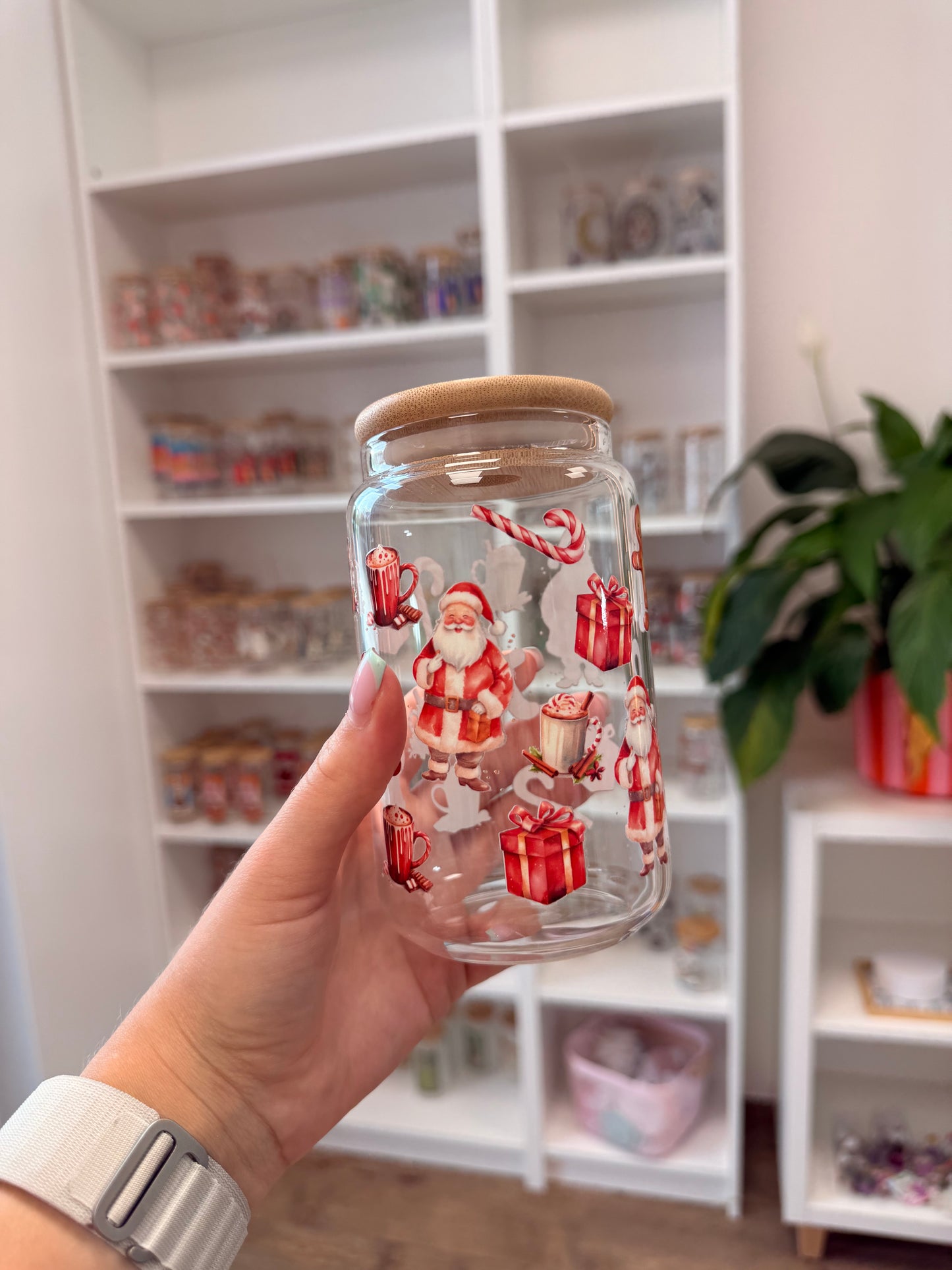 Glass Cup "Sweet X-Mas" 16oz