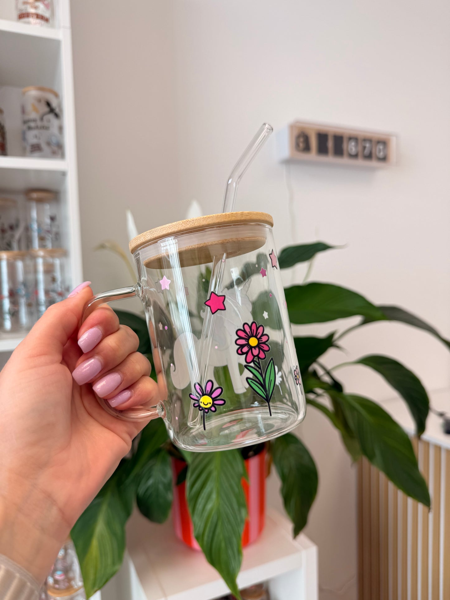 Glass Mug "Einhorn" 17oz