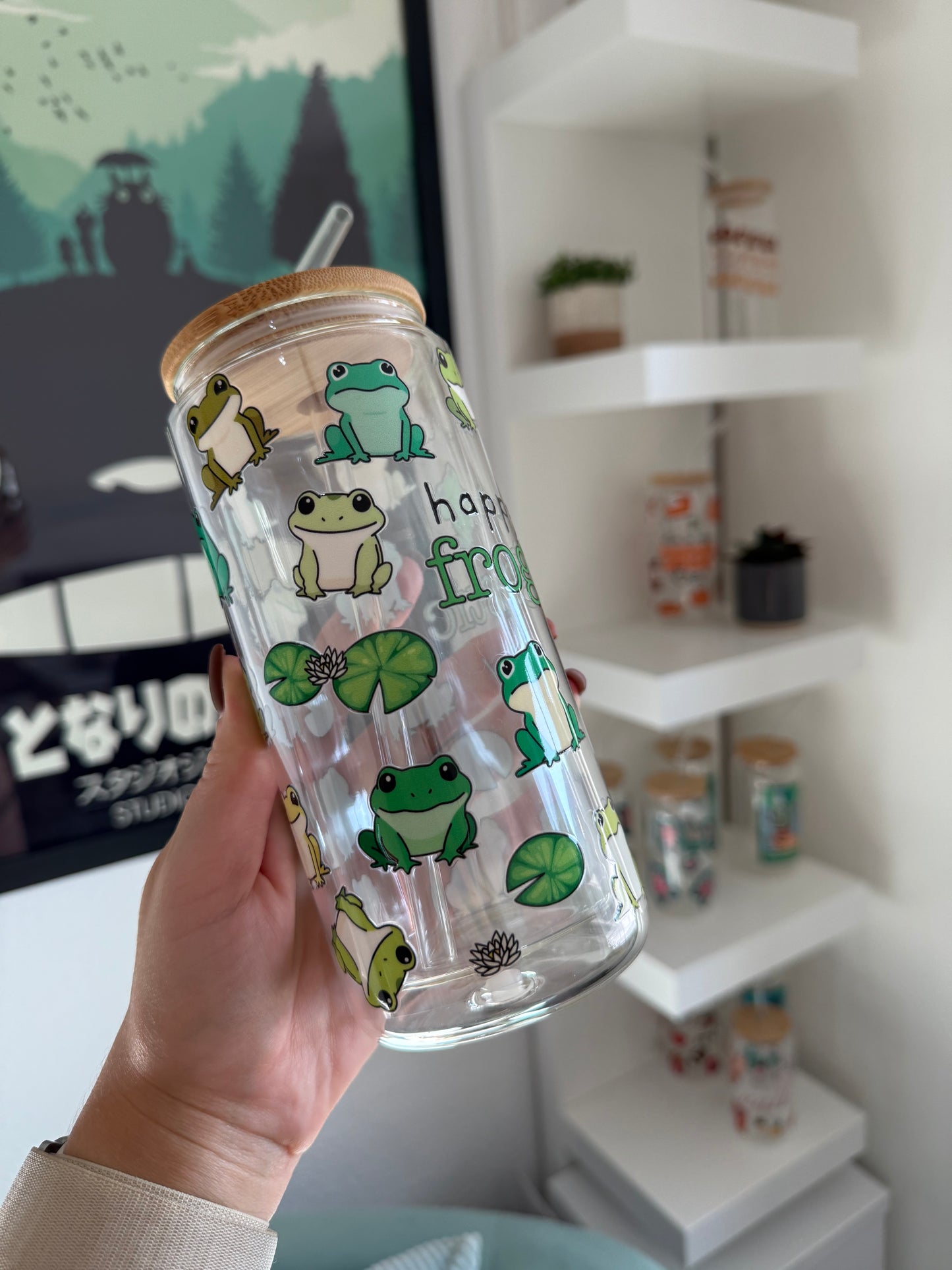 Glass Cup "Frog“ doppelwandig 16oz