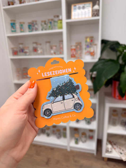 Magnetisches Lesezeichen "Christmas Car"
