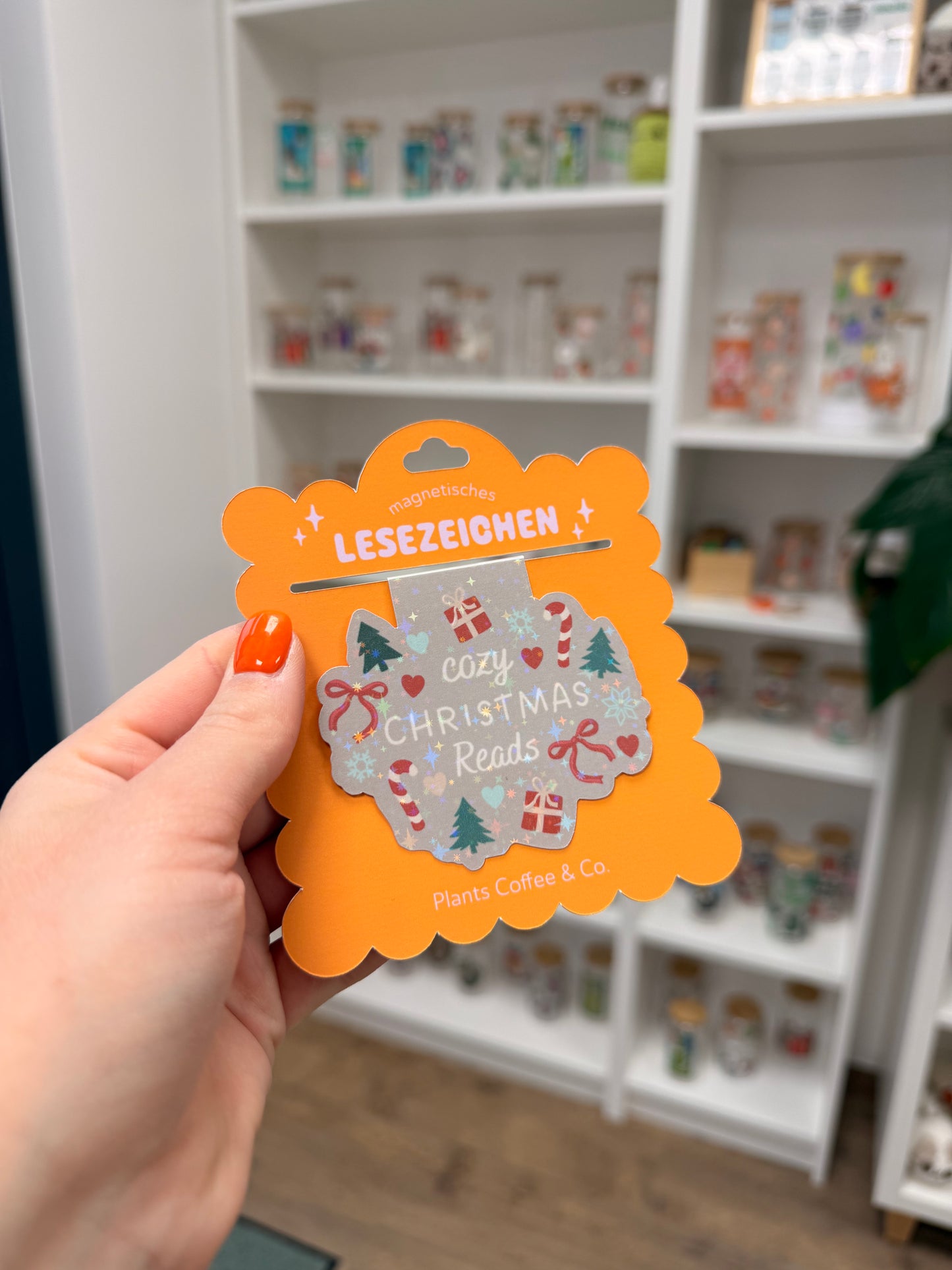 Magnetisches Lesezeichen "Cozy Christmas Reads"