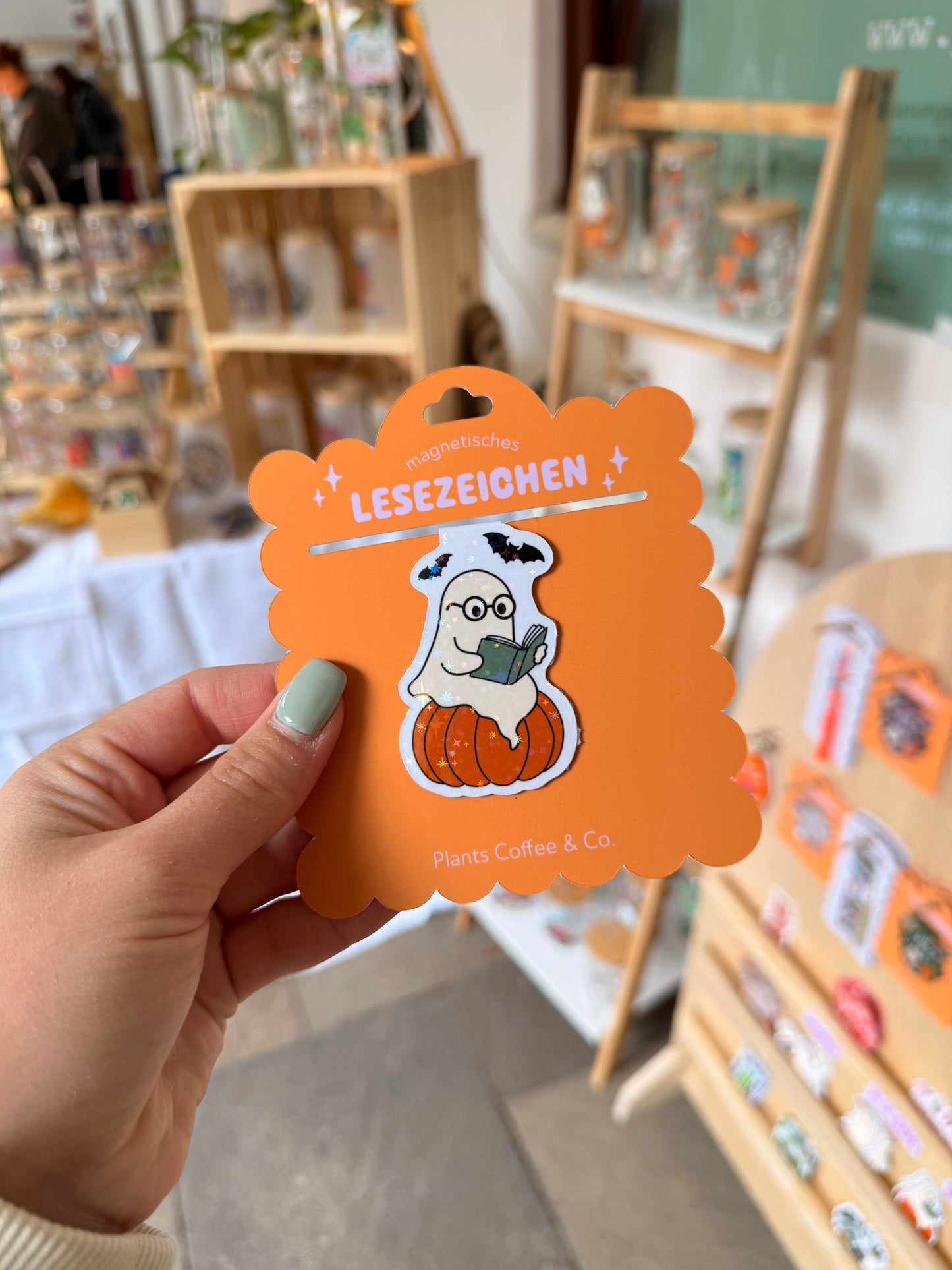 Magnetisches Lesezeichen "Bookish Ghost"
