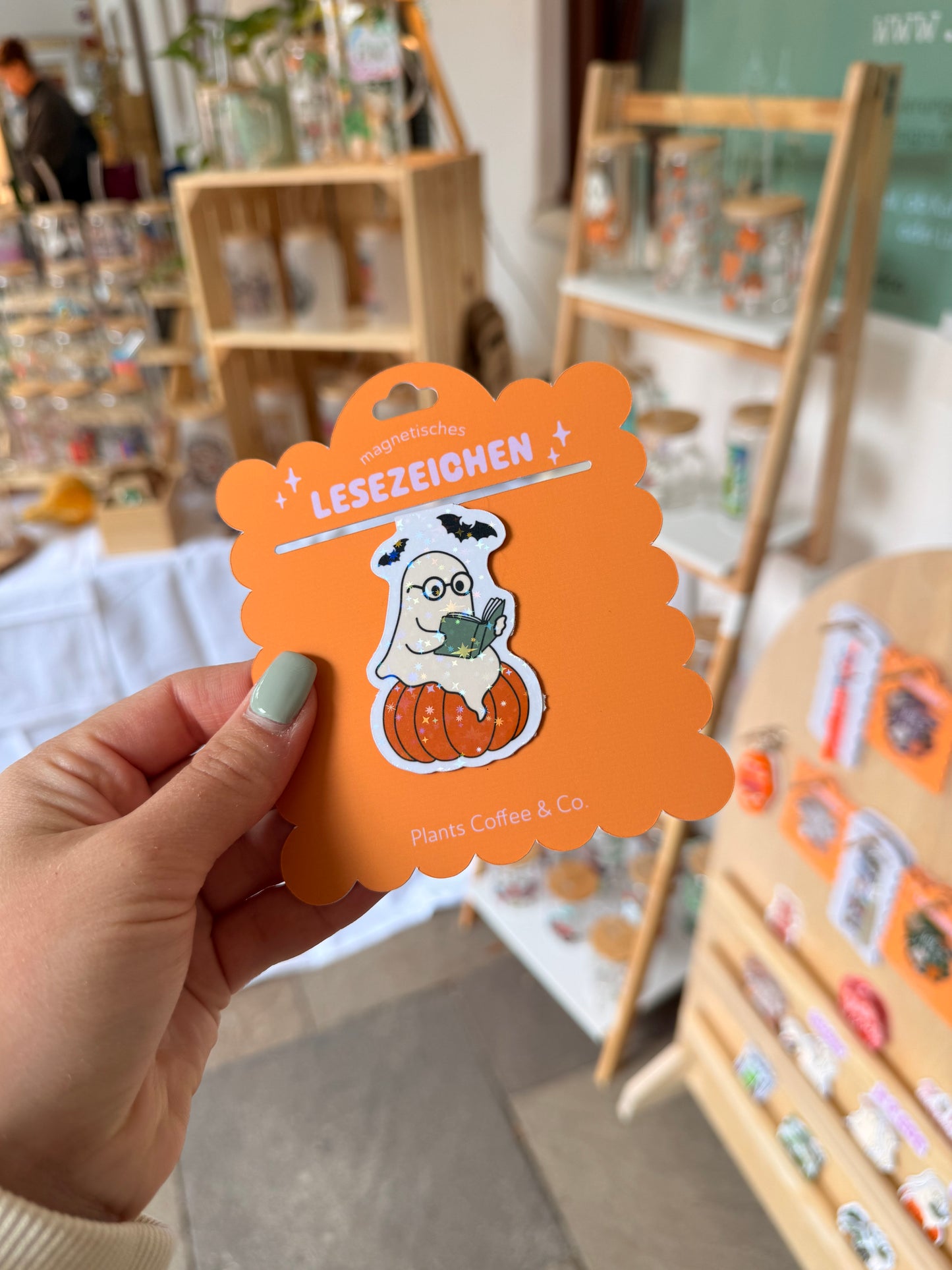 Magnetisches Lesezeichen "Bookish Ghost"