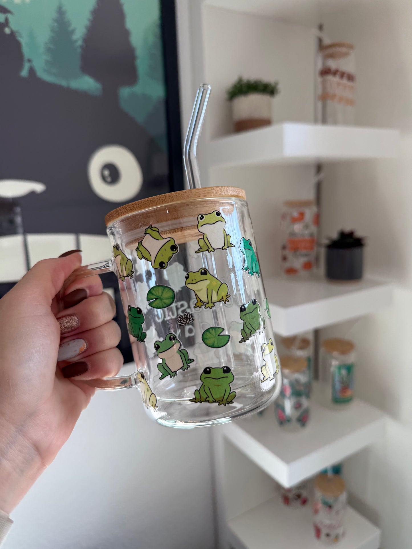 Glass Mug "Frog“ doppelwandig 15oz