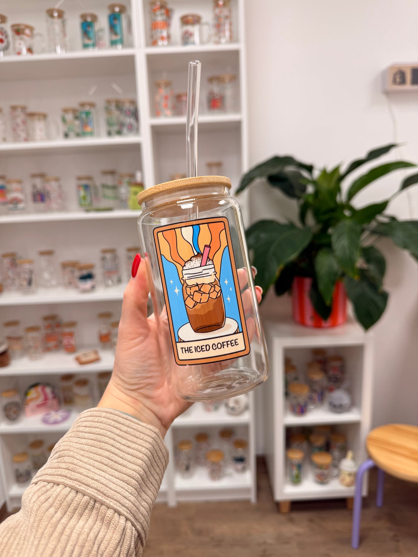 Glass Cup "The Iced Coffee“ 16oz