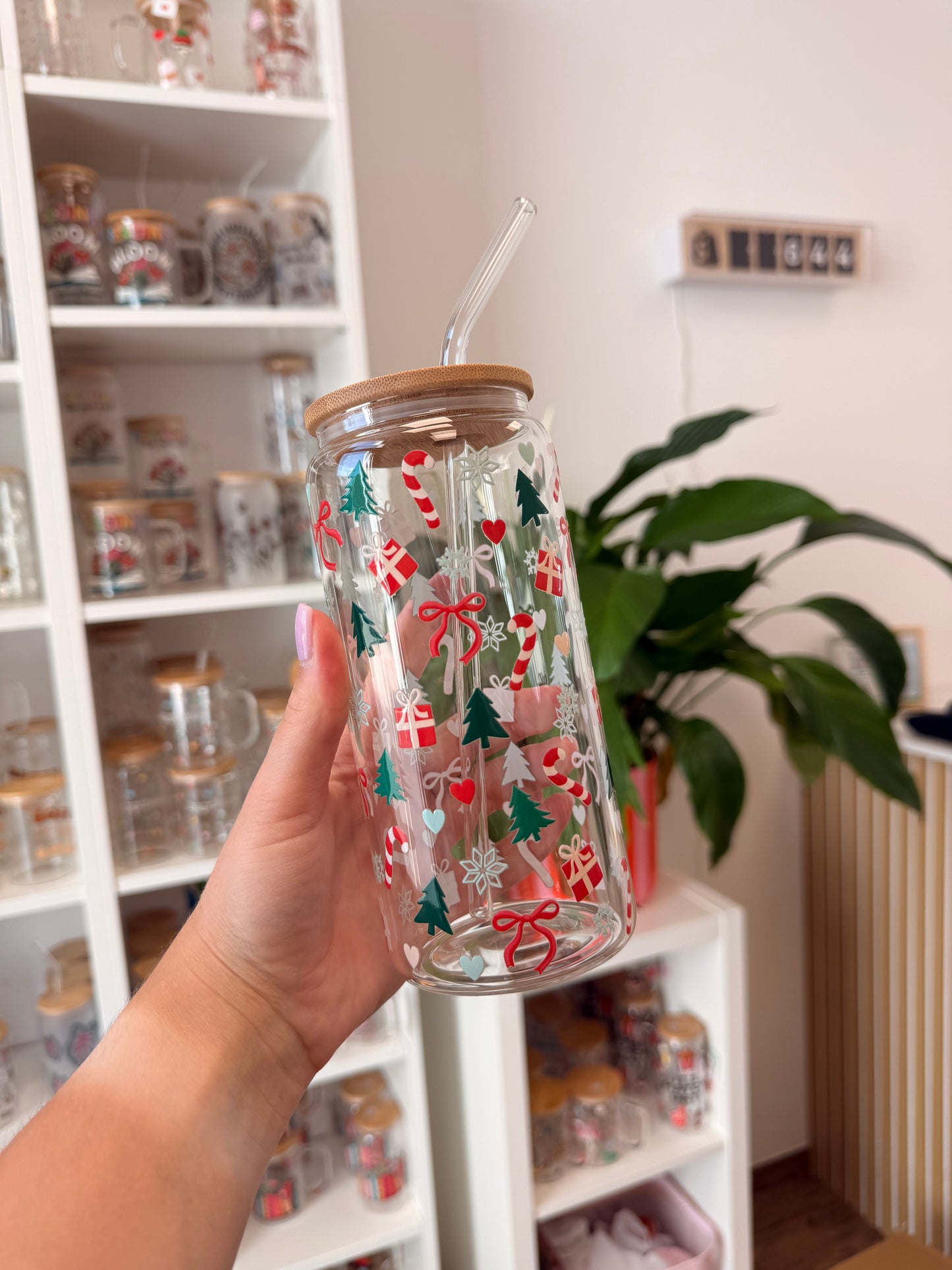 Glass Cup "Winter World“ 20oz