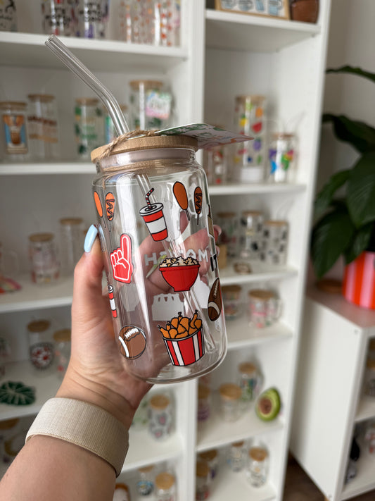 Glass Cup "It's Match Day“ 16oz