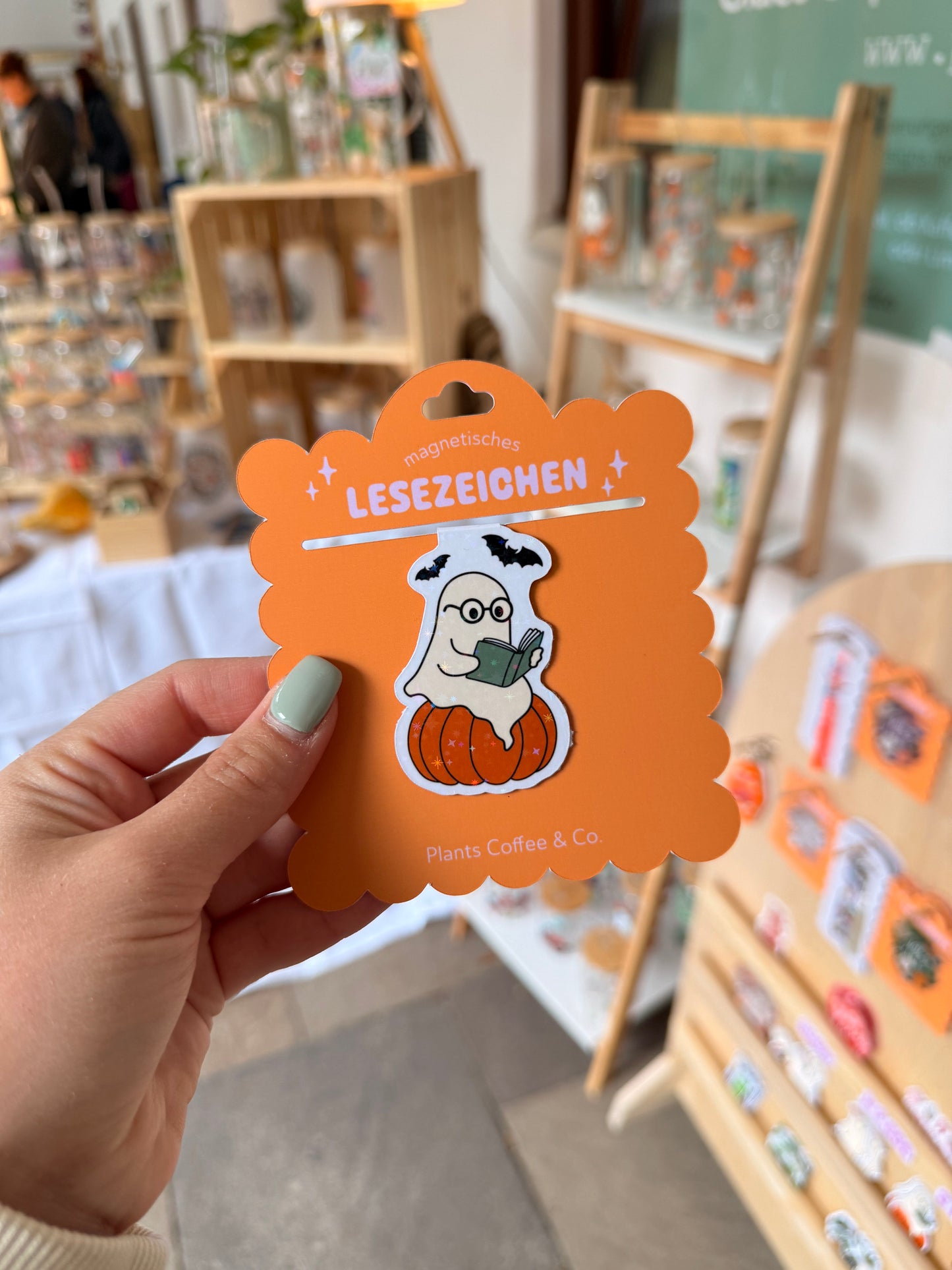 Magnetisches Lesezeichen "Bookish Ghost"