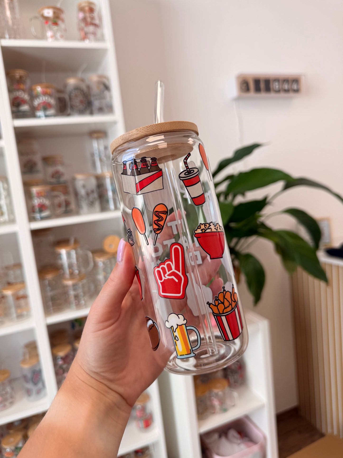 Glass Cup "It's Match Day“ 20oz