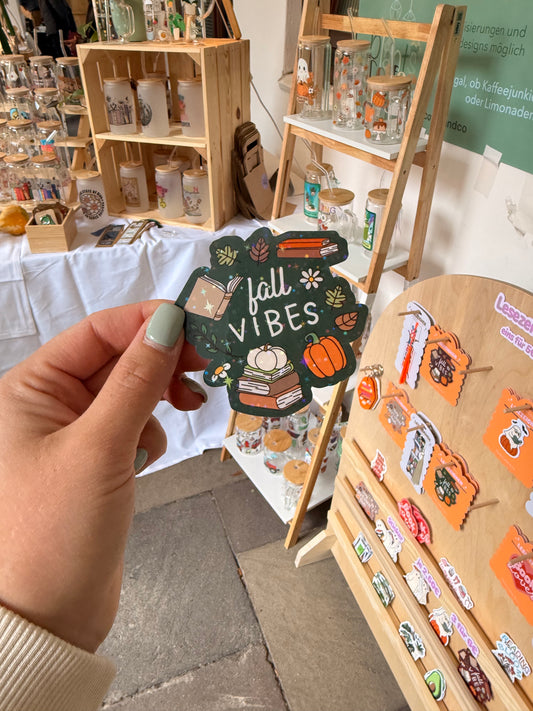 Sticker "Fall Vibes" grün