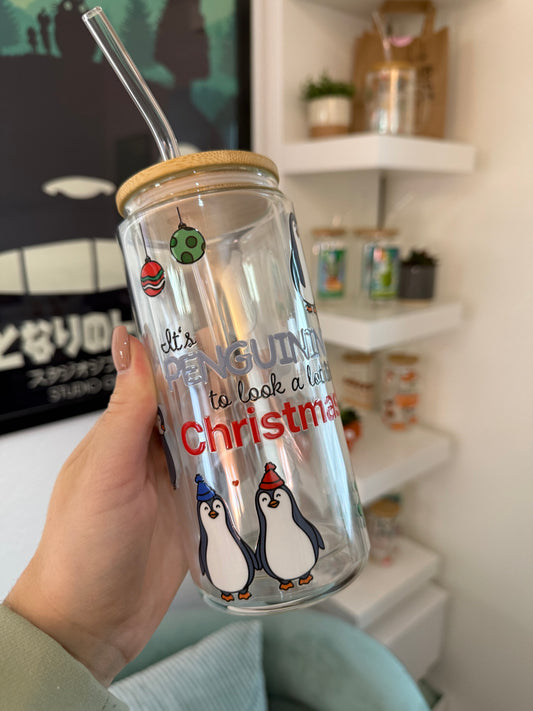 Glass Cup "Penguin“ doppelwandig 16oz