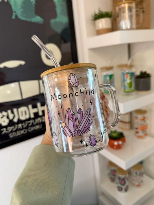 Glass Mug "Moonchild“ doppelwandig 15oz