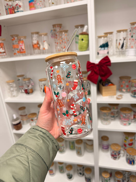 Glass Cup "Christmas Time“ doppelwandig 16oz