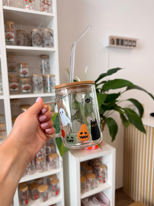 Glass Mug "Spooky“ doppelwandig 15oz