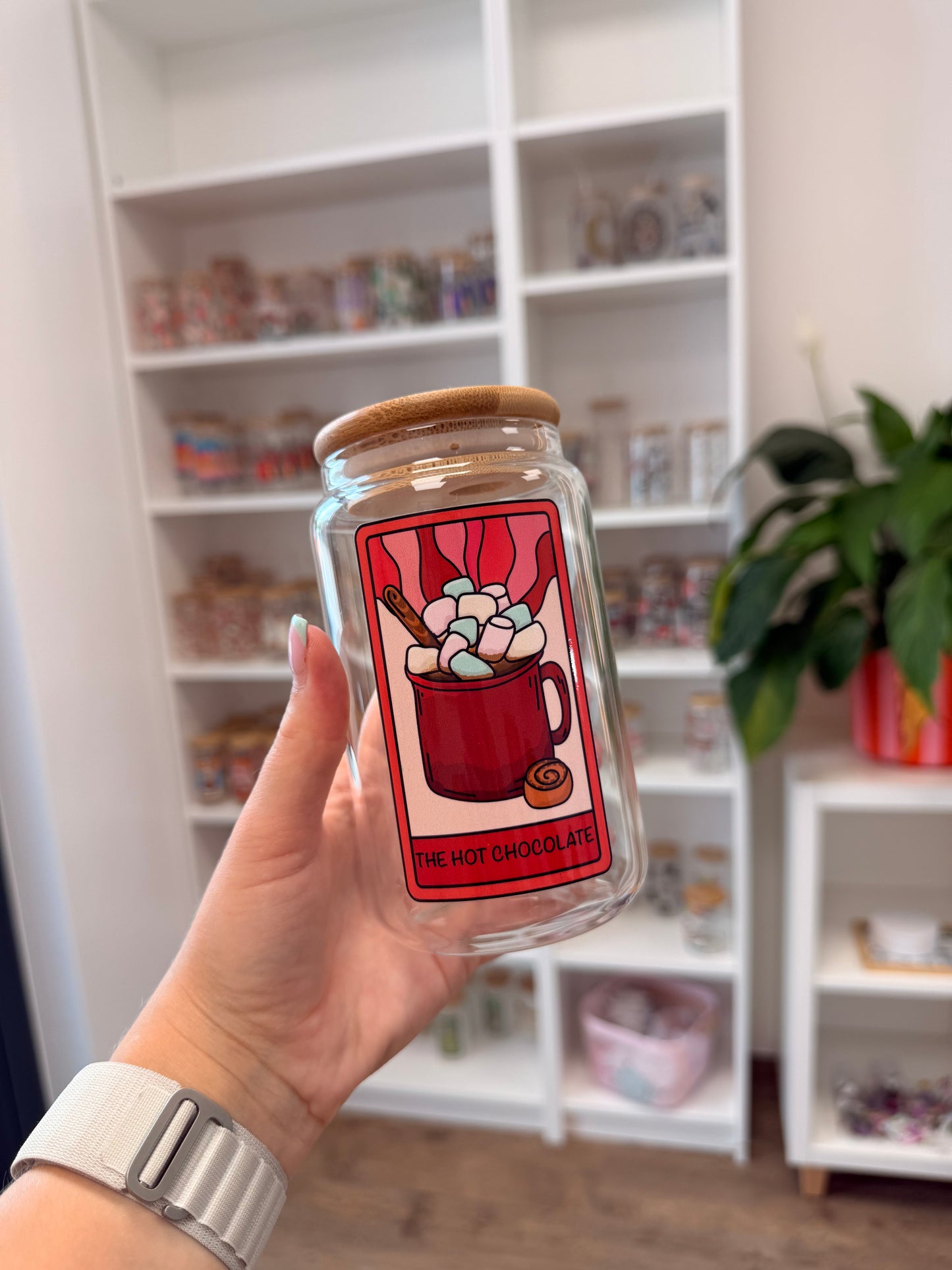 Glass Cup "The Hot Chocolate" 16oz