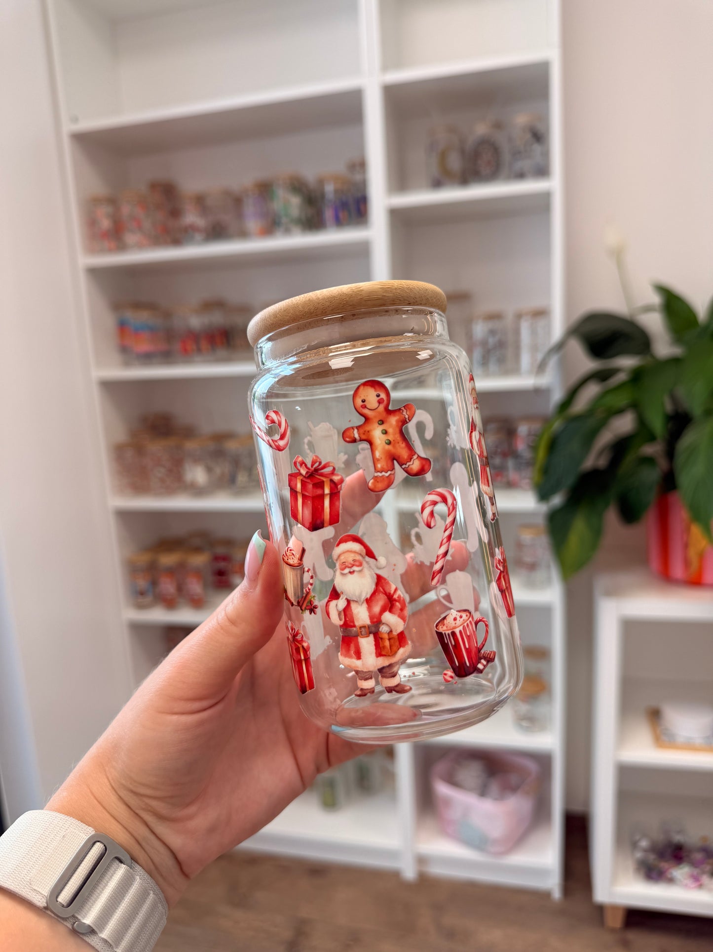 Glass Cup "Sweet X-Mas" 16oz
