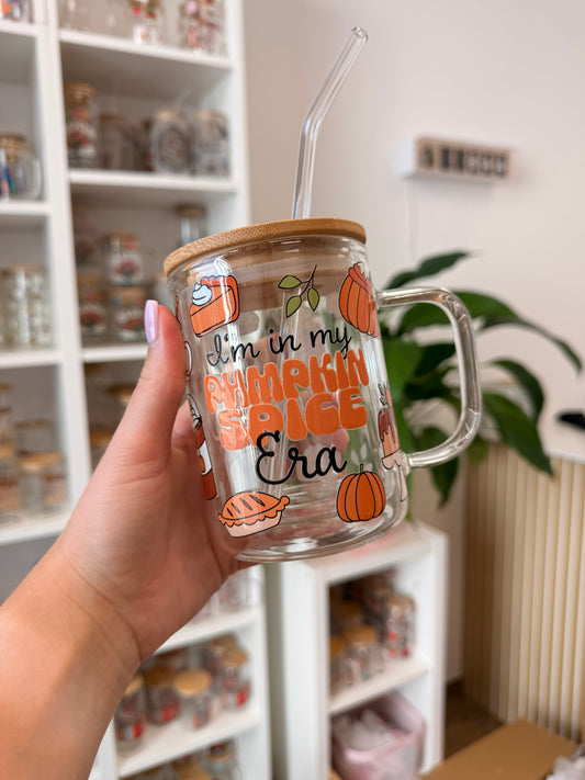 Glass Mug "Pumpkin Spice Era“ doppelwandig 15oz