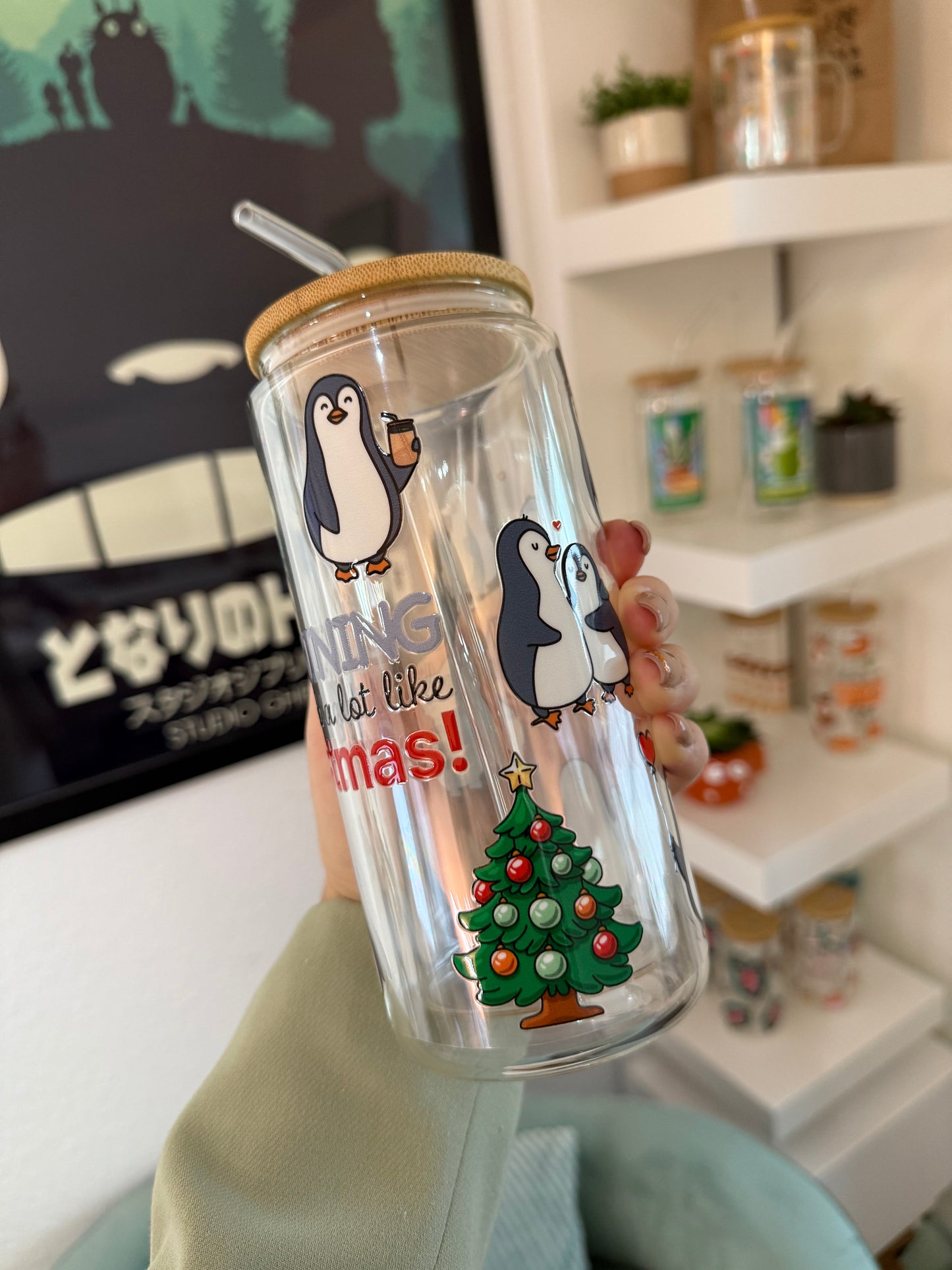 Glass Cup "Penguin“ doppelwandig 16oz