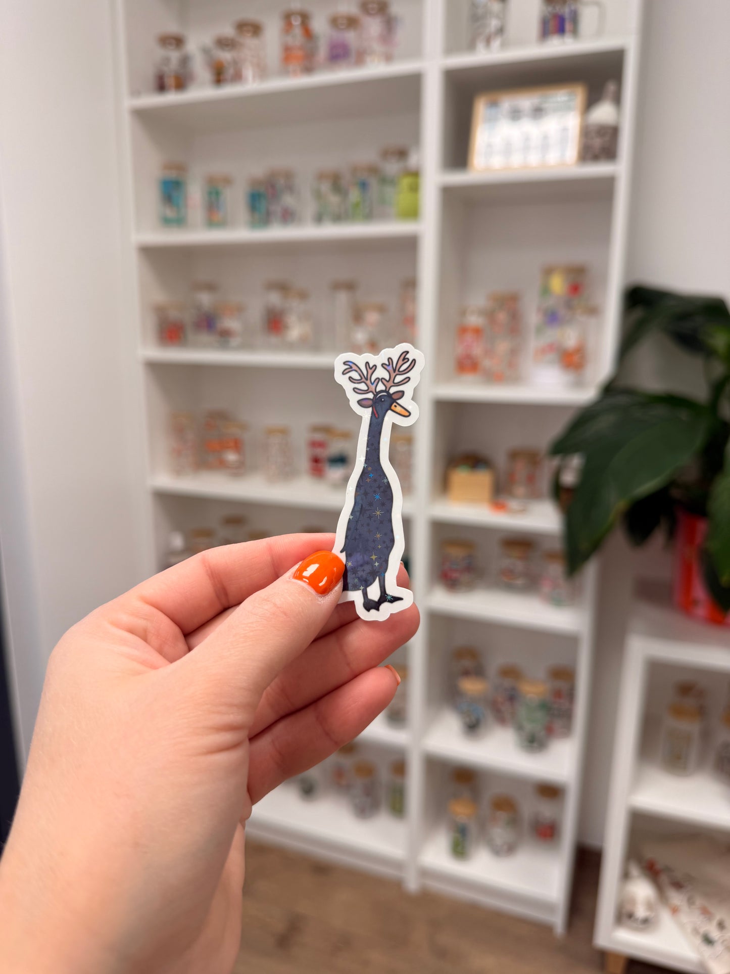 Sticker "Reindeer Duck"