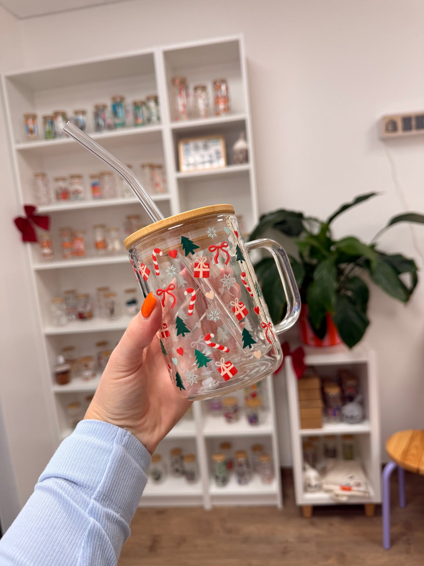 Glass Mug "Winter World" doppelwandig 15oz