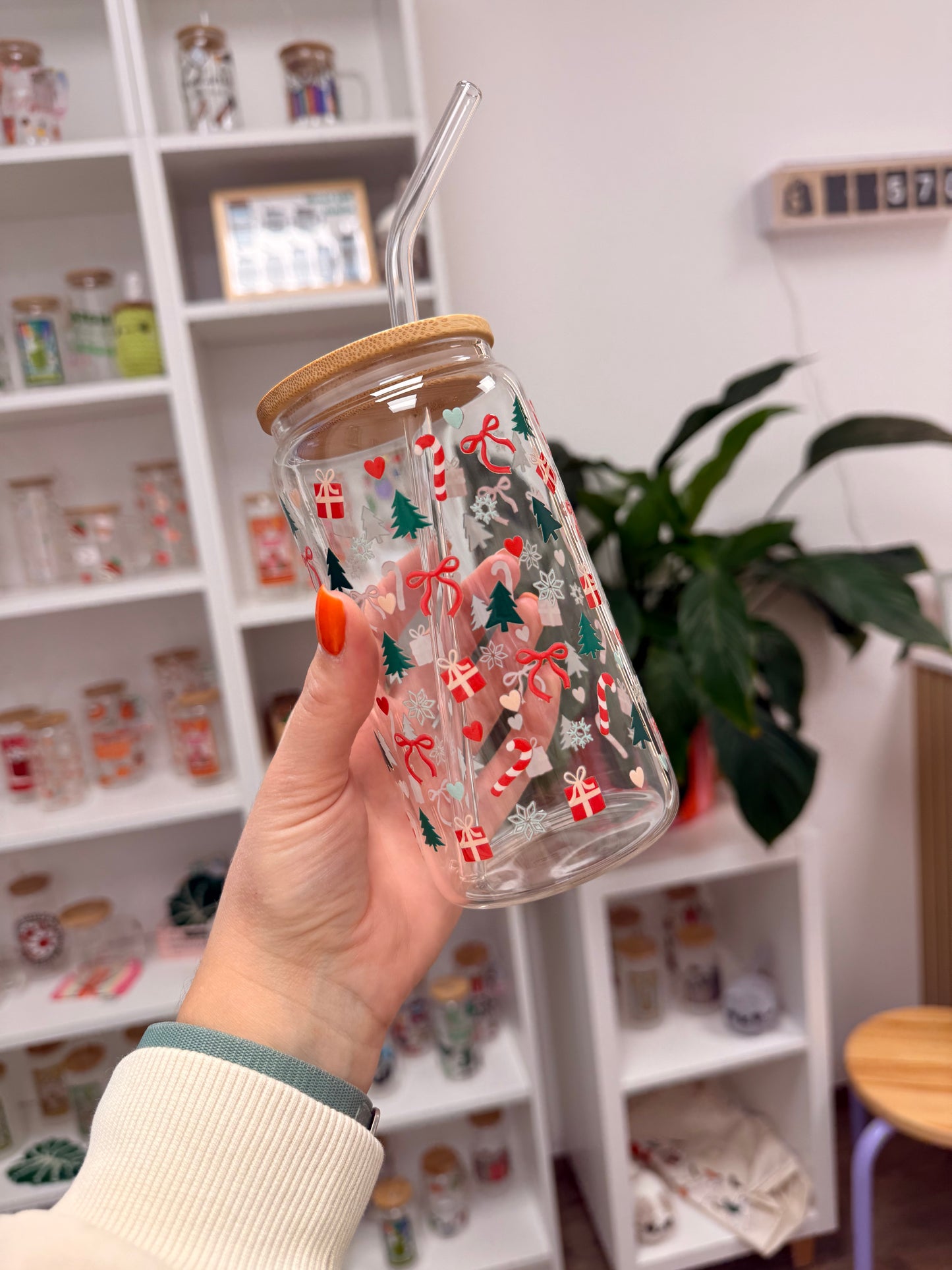 Glass Cup "Winter World“ 16oz