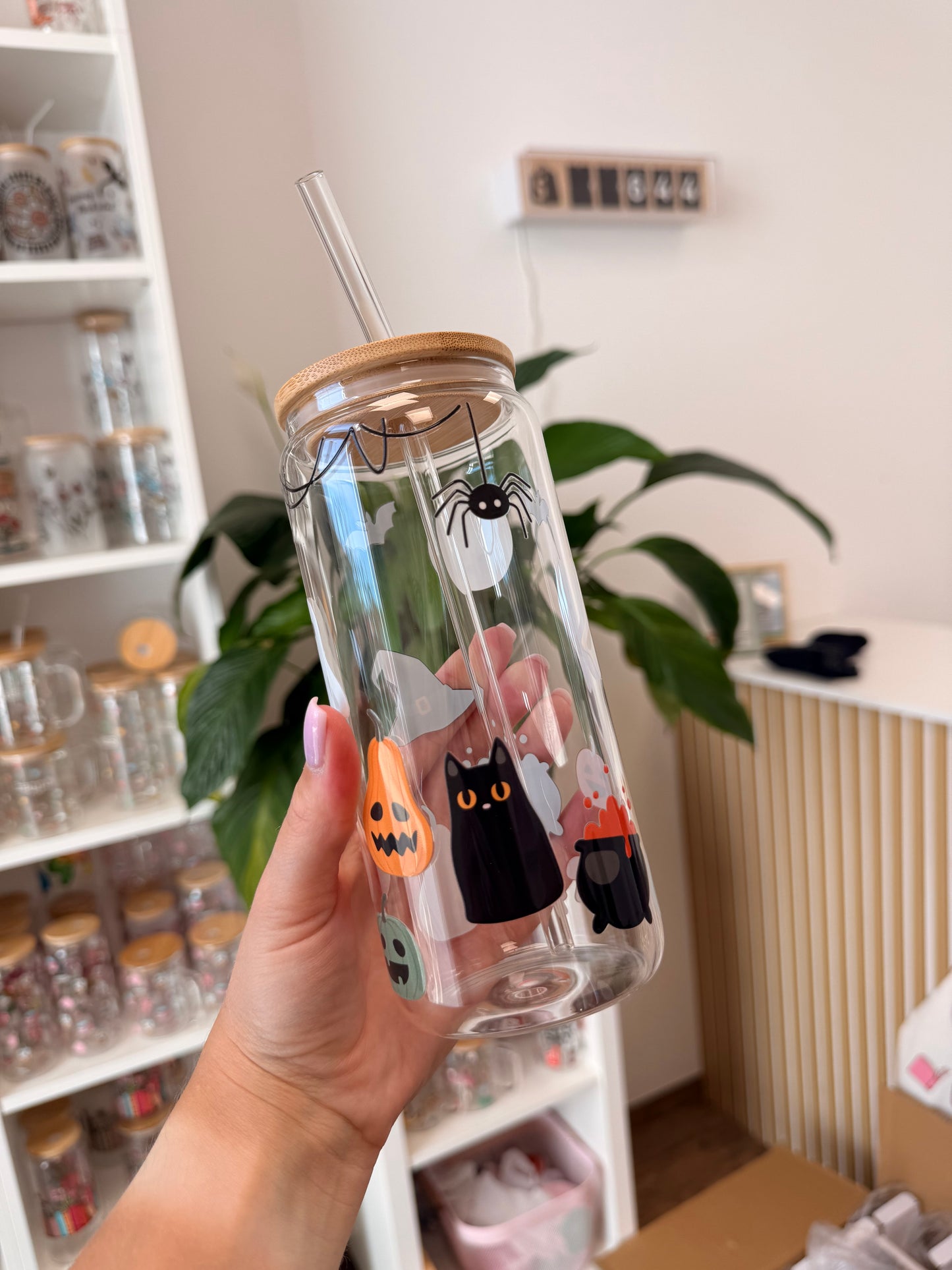 Glass Cup "Spooky“ 20oz