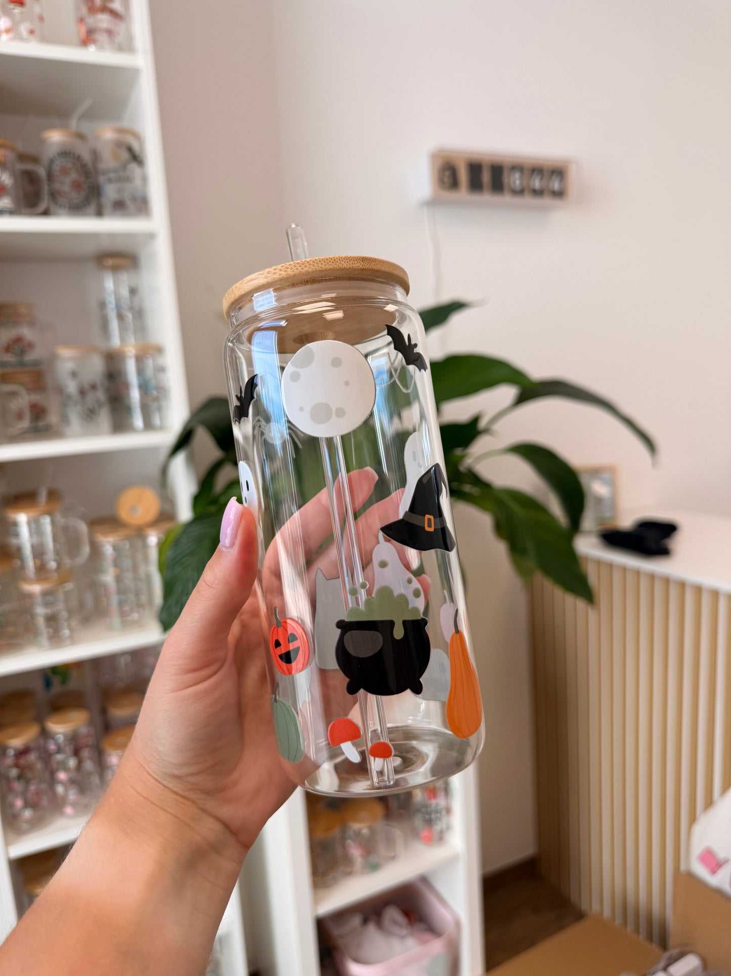 Glass Cup "Spooky“ 20oz